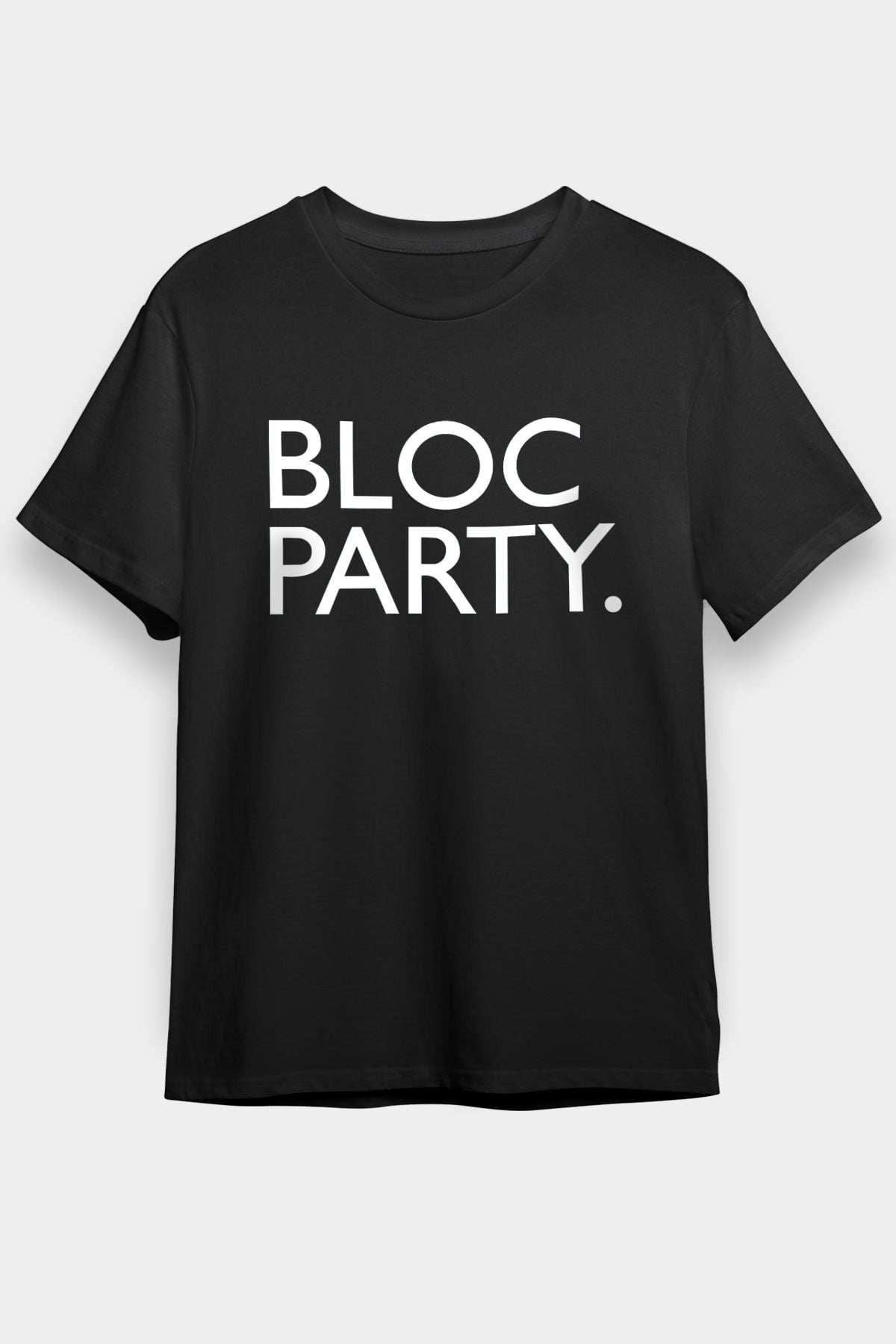 Bloc Party Siyah Unisex Tişört T-Shirt - TişörtFabrikası
