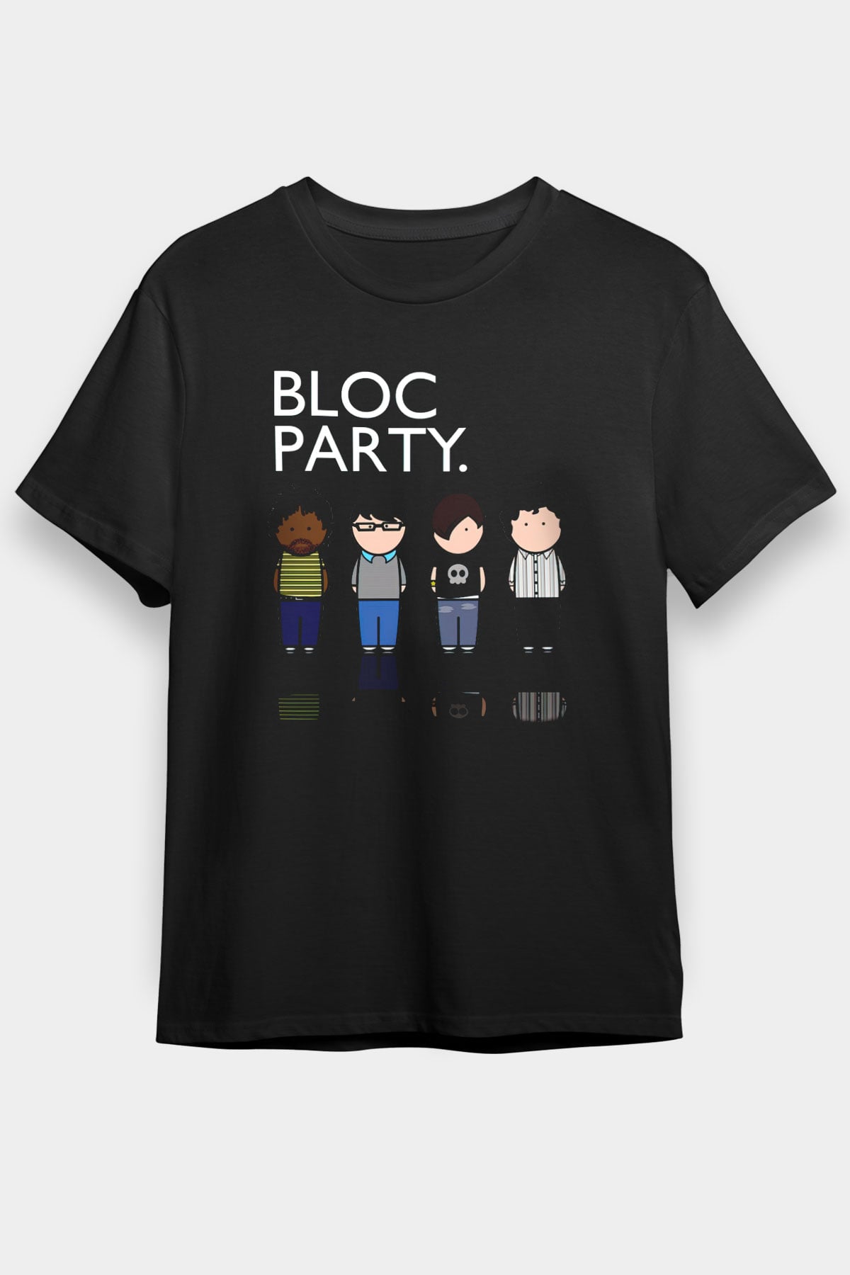 Bloc Party Siyah Unisex Tişört T-Shirt - TişörtFabrikası