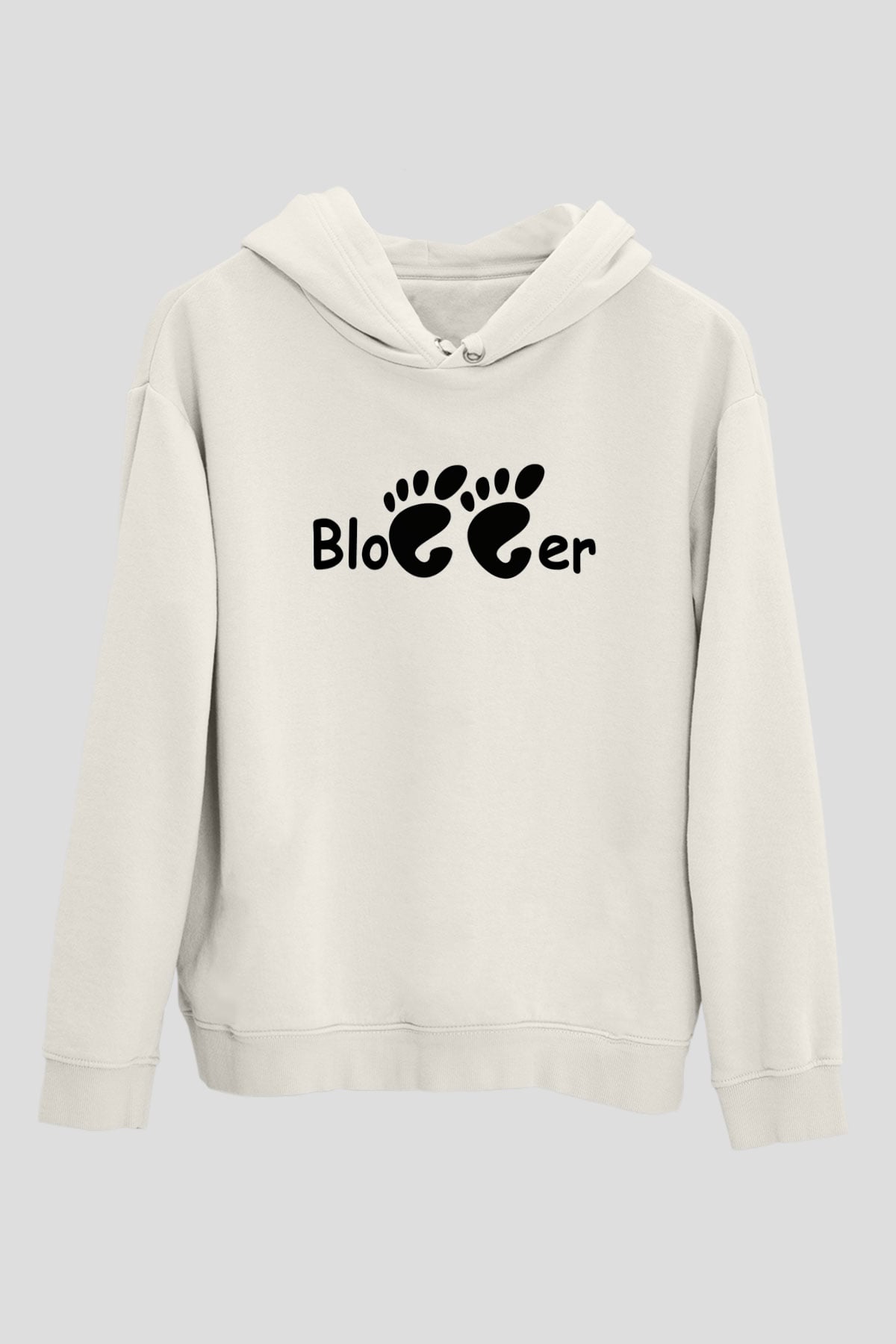 Blogger Beyaz Unisex Hoodie
