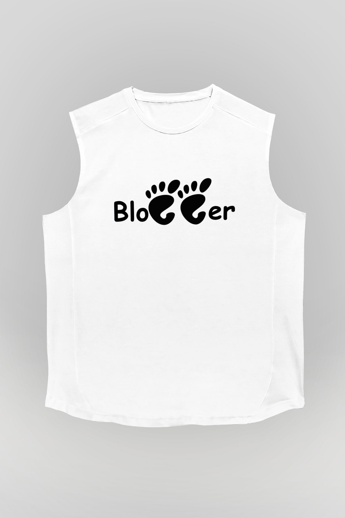Blogger Beyaz Unisex Kolsuz Tişört