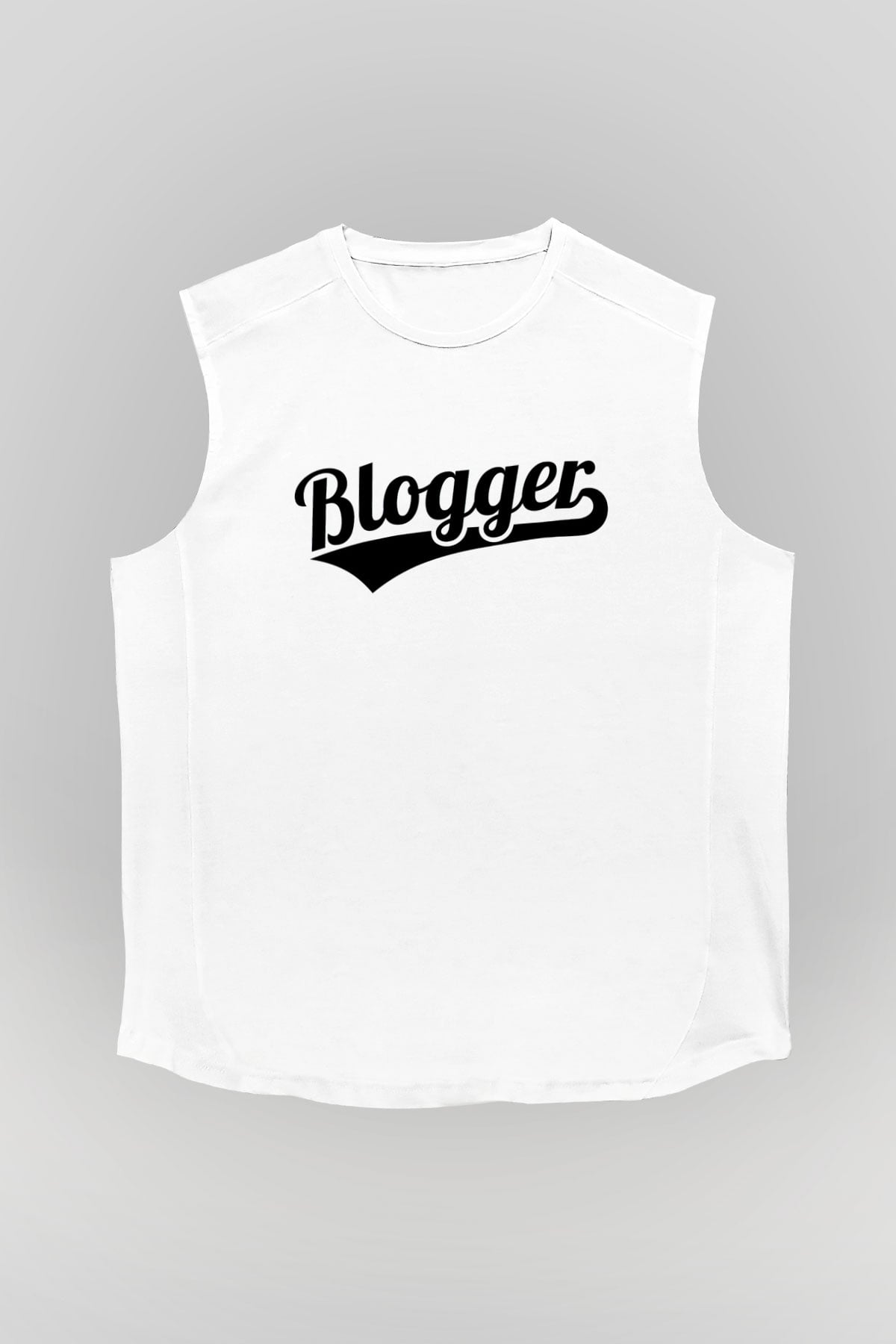 Blogger Beyaz Unisex Kolsuz Tişört