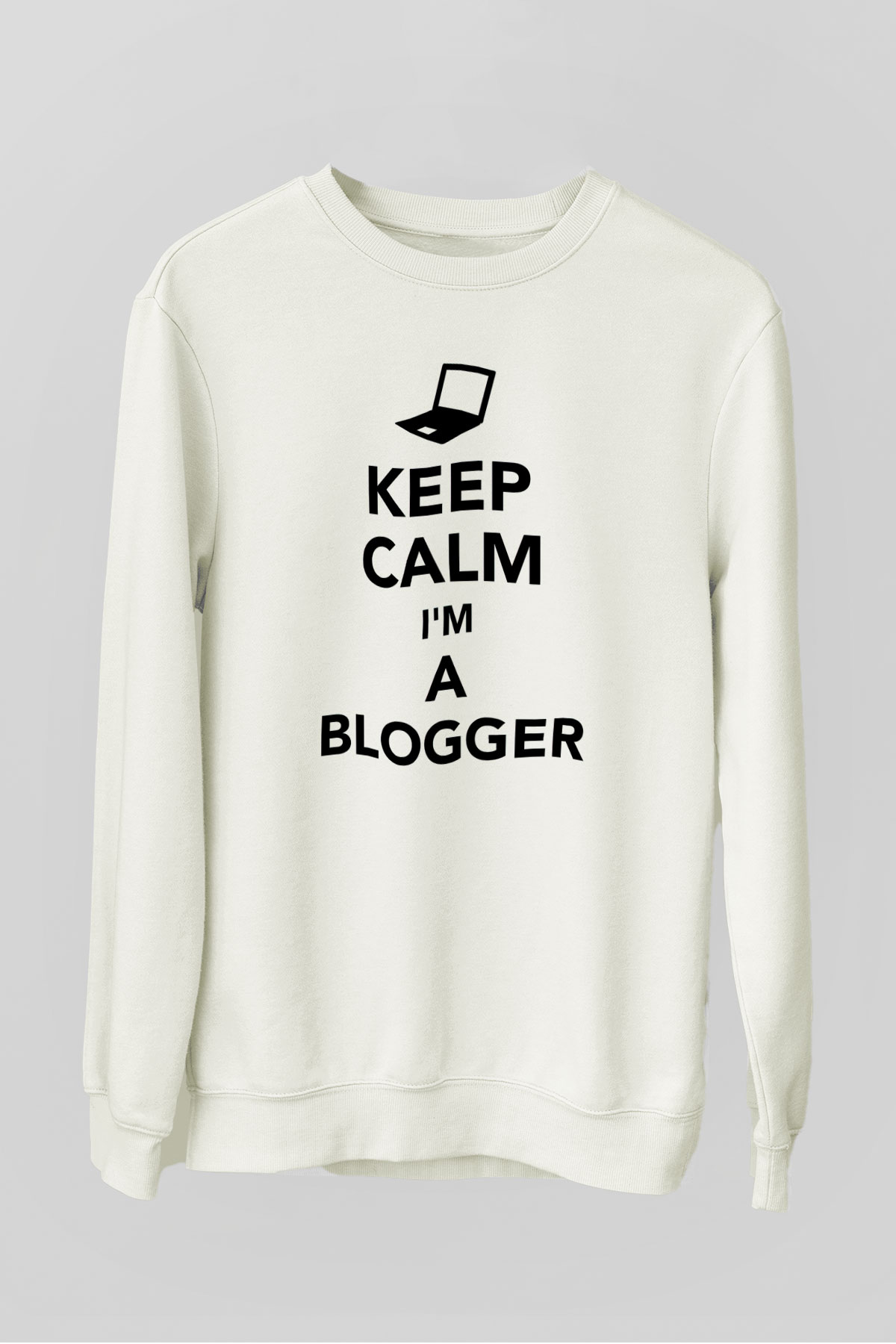 Blogger Beyaz Unisex Sweatshirt