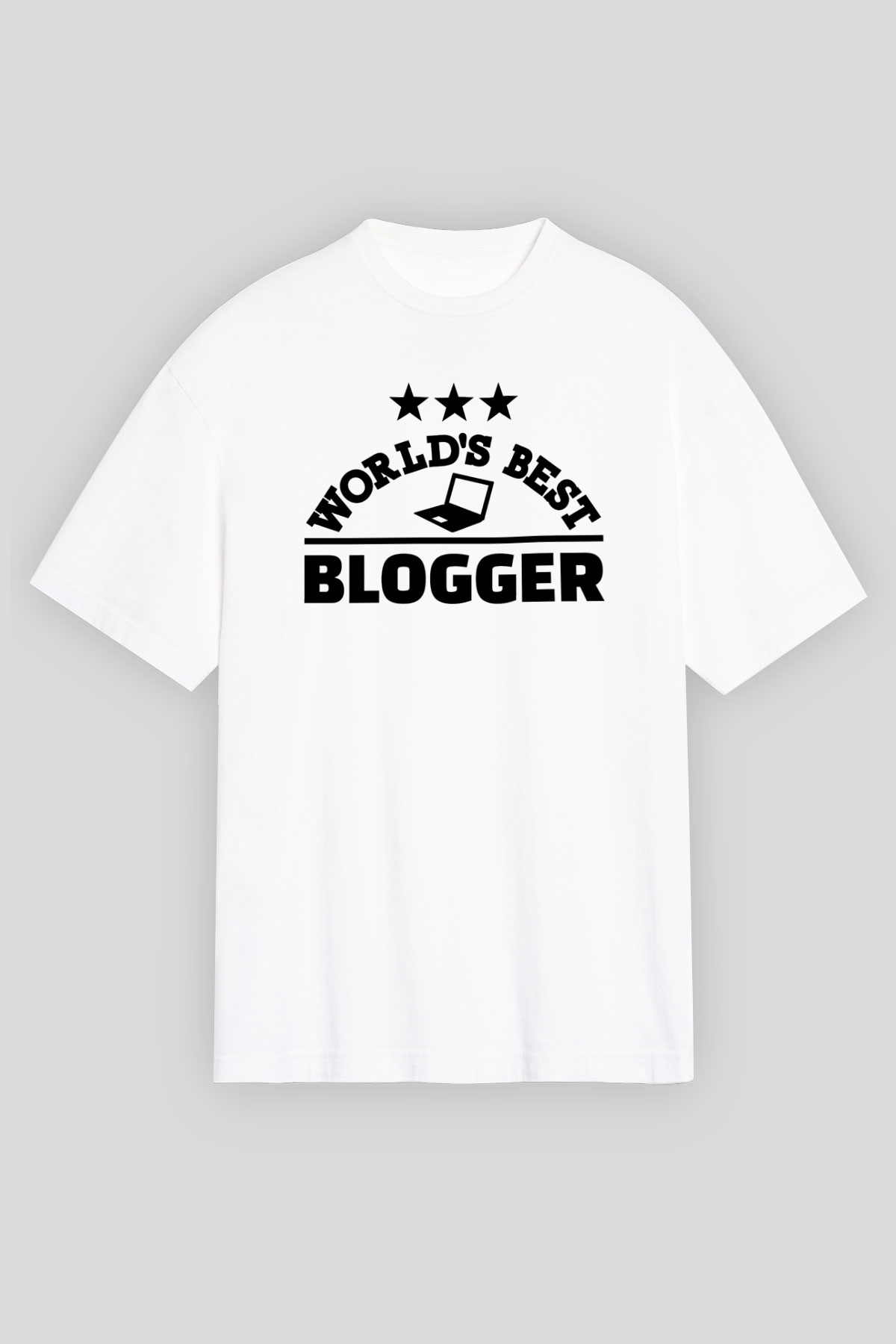 Blogger Beyaz Oversize Tişört Oversize T-shirt - TişörtFabrikası