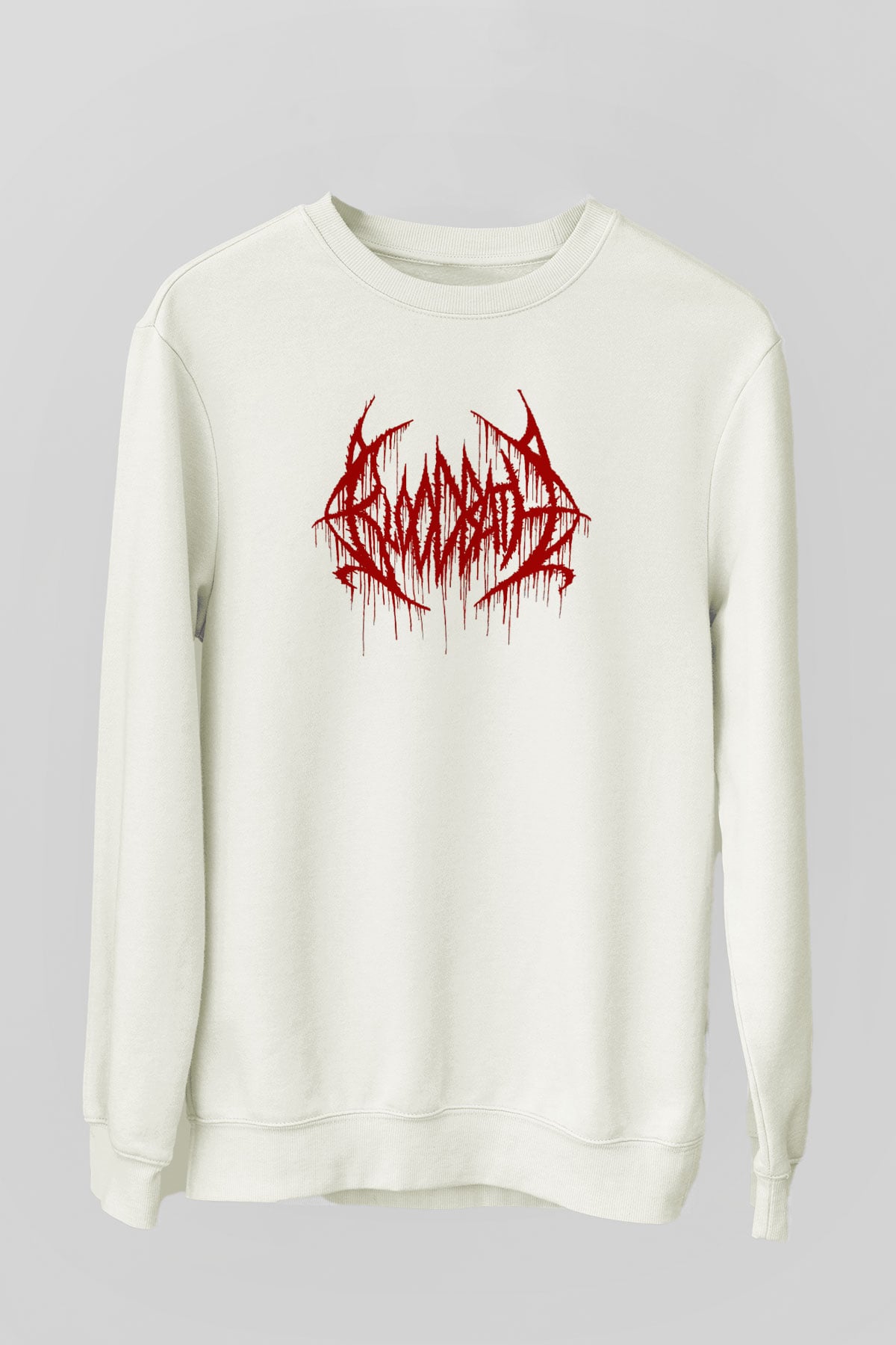 Bloodbath Beyaz Unisex Sweatshirt