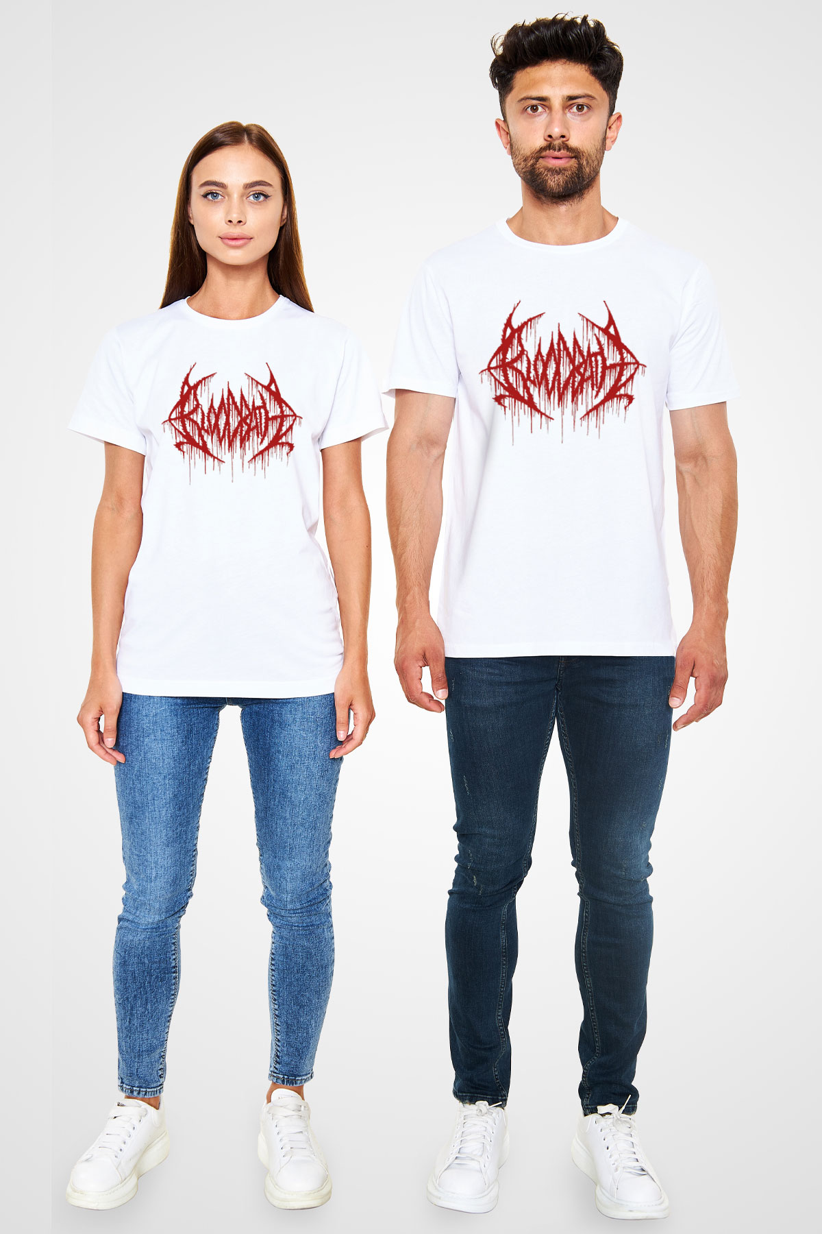 Bloodbath Beyaz Unisex Tişört T-Shirt - TişörtFabrikası