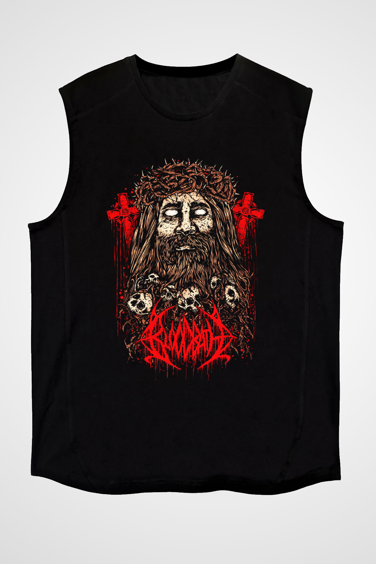 Bloodbath Siyah Unisex Kolsuz Tişört
