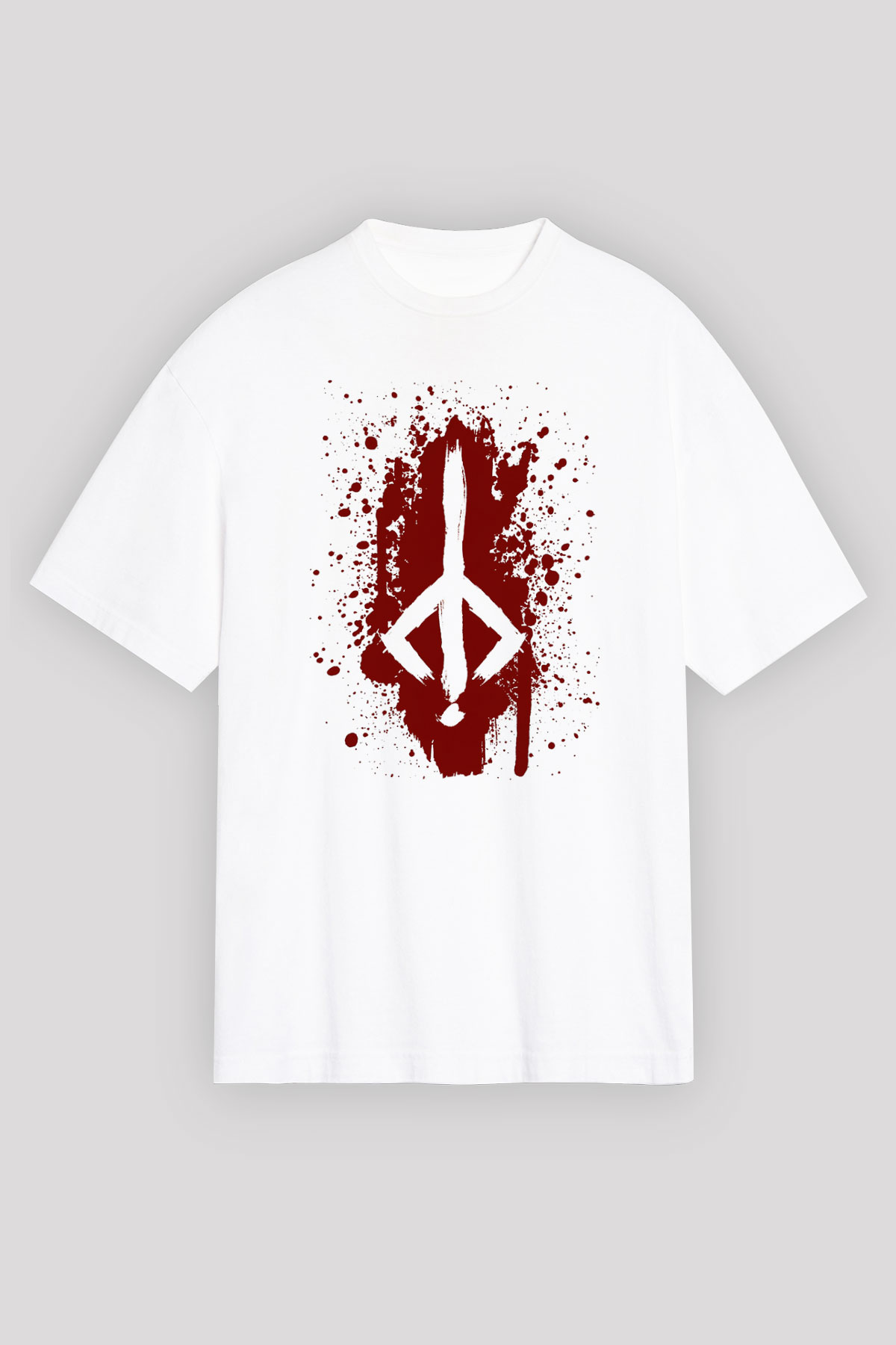 Bloodborne Beyaz Unisex Oversize Tişört T-Shirt