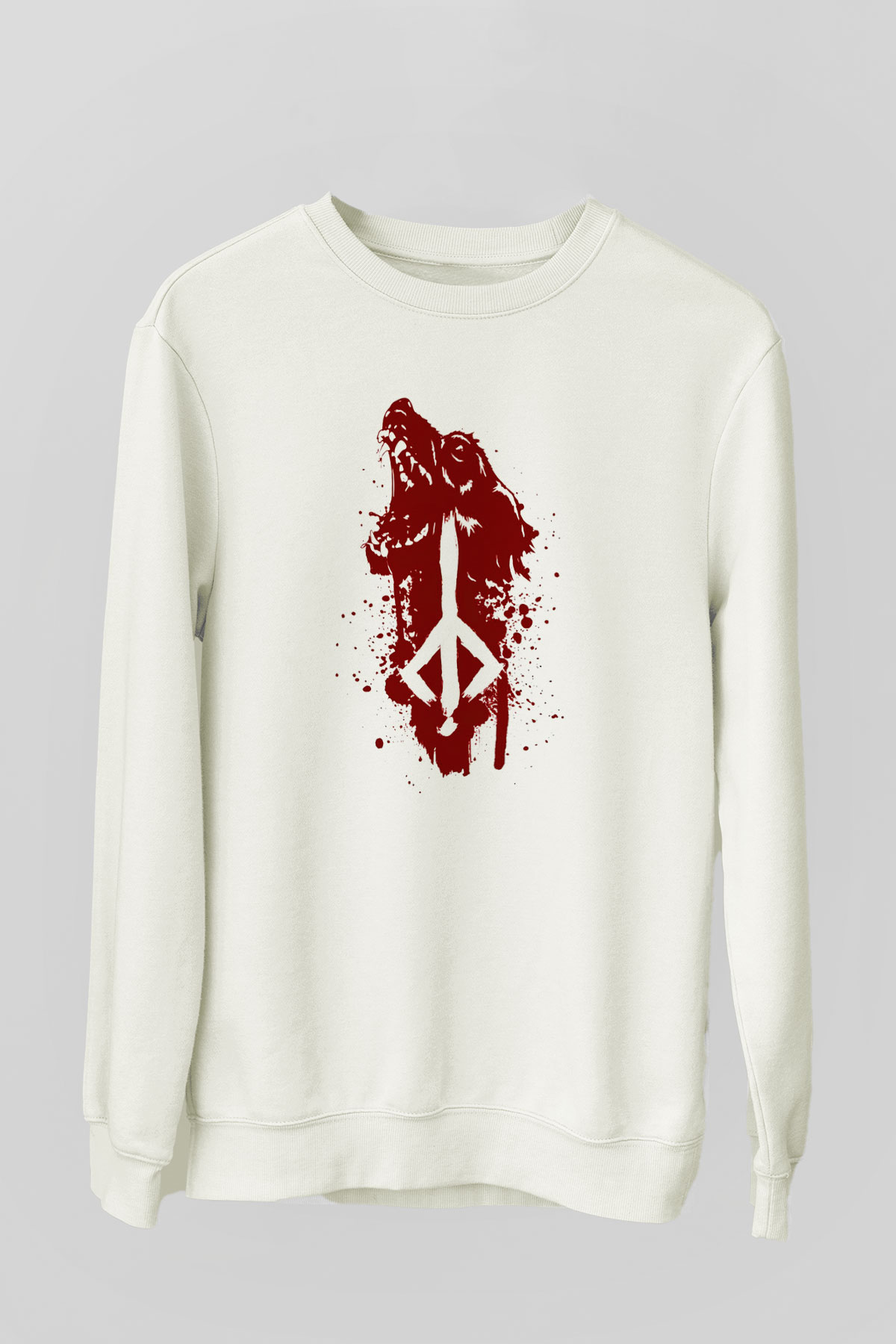 Bloodborne Beyaz Unisex Sweatshirt
