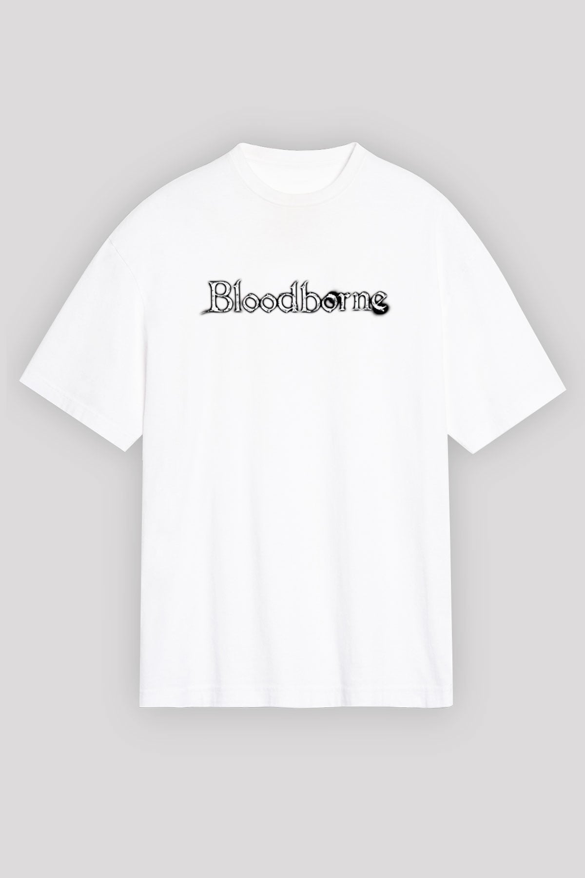 Bloodborne Beyaz Oversize Tişört Oversize T-shirt