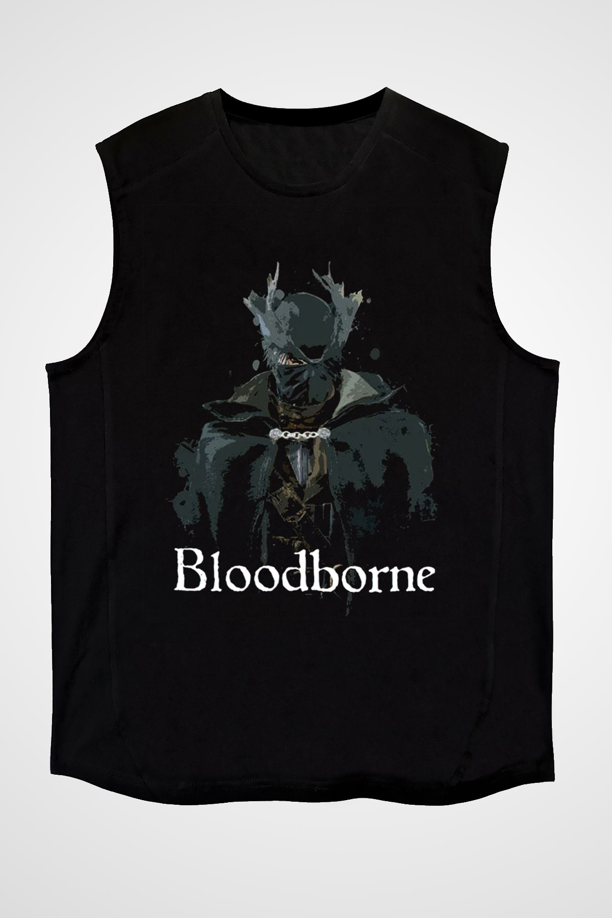 Bloodborne Siyah Unisex Kolsuz Tişört