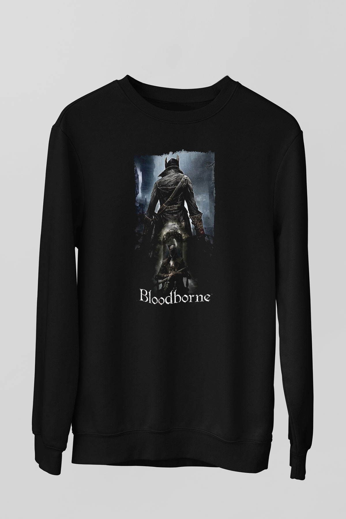Bloodborne Siyah Unisex Sweatshirt