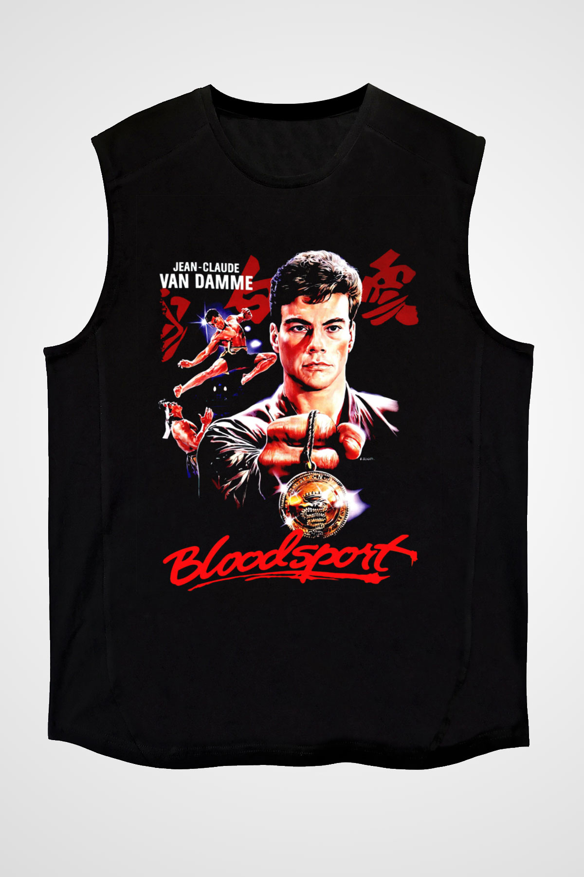 Bloodsport Kan Sporu Siyah Unisex  Kolsuz Tişört
