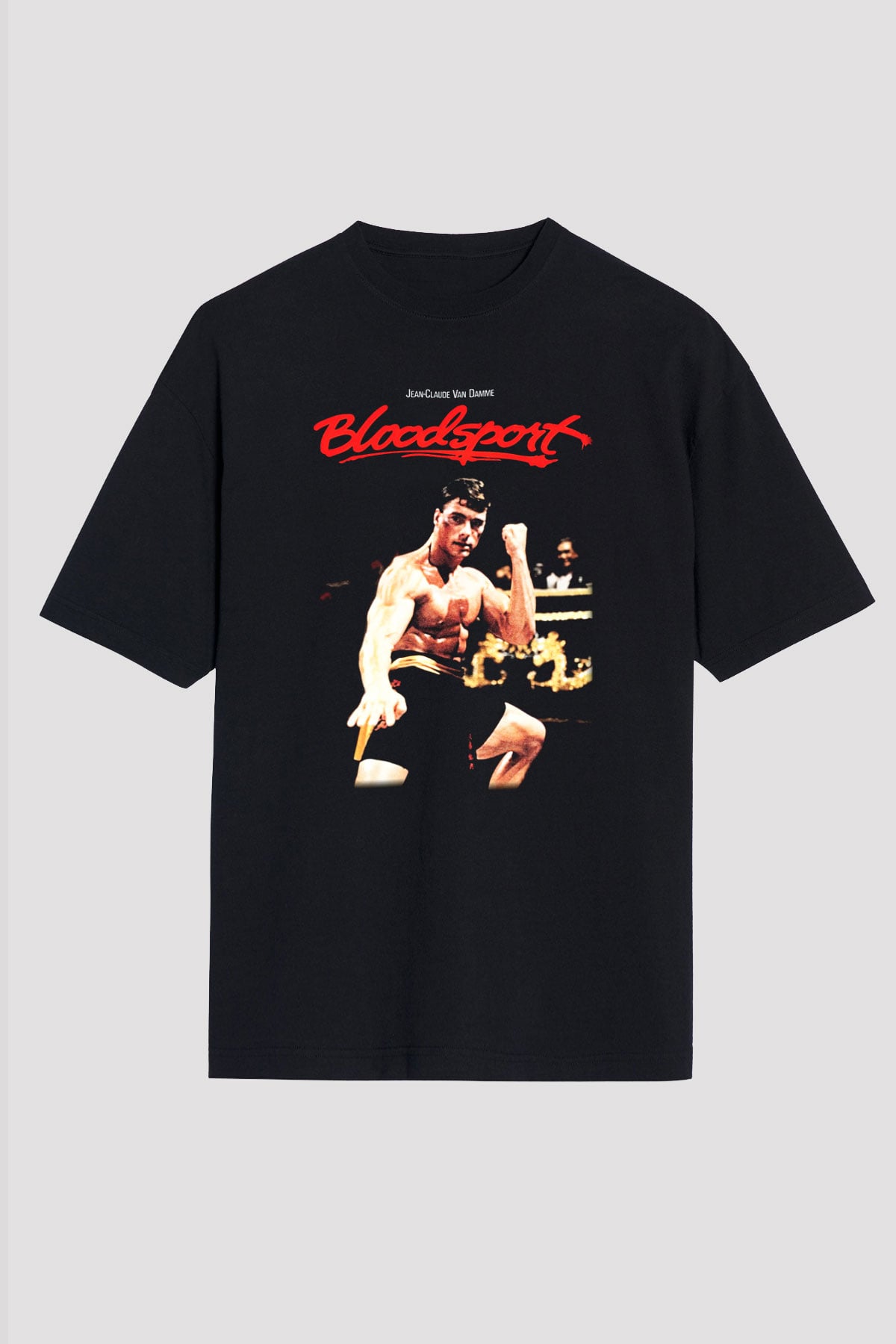 Bloodsport Kan Sporu Siyah Unisex Oversize Tişört