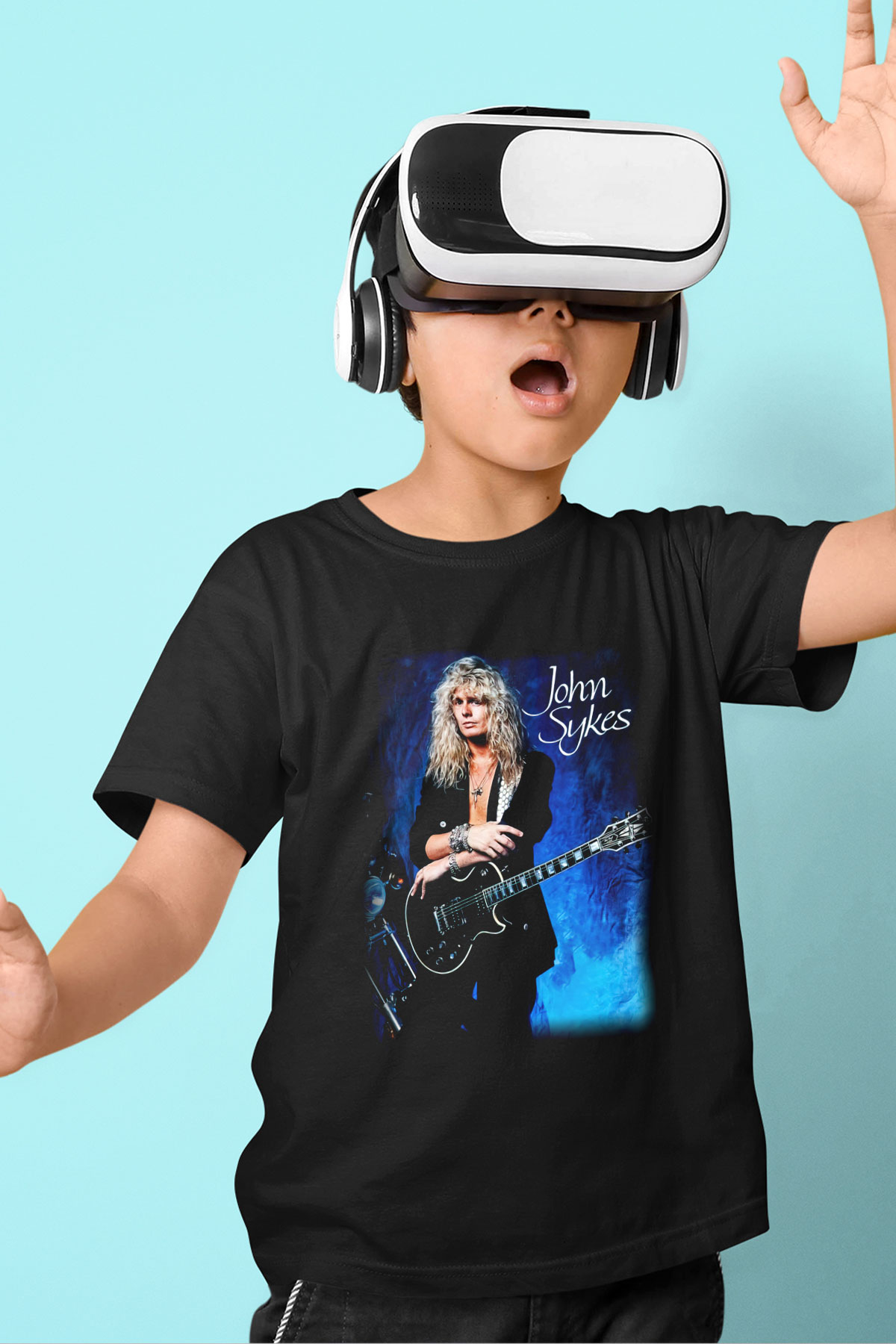 Blue Murder Baskılı Siyah Unisex Çocuk Tişört