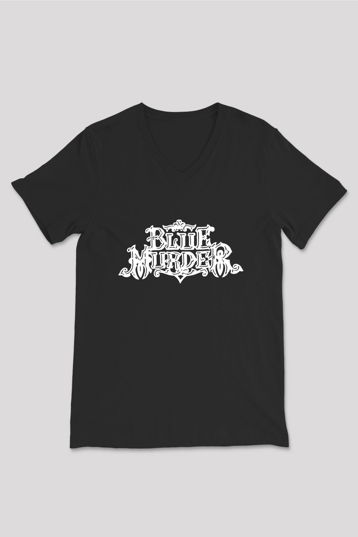 Blue Murder Siyah Unisex V Yaka Tişört