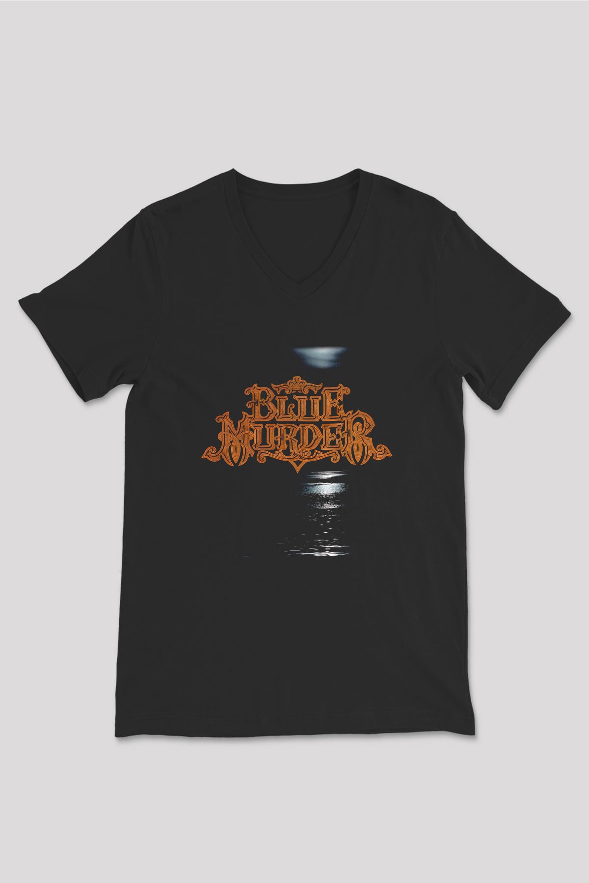 Blue Murder Siyah Unisex V Yaka Tişört