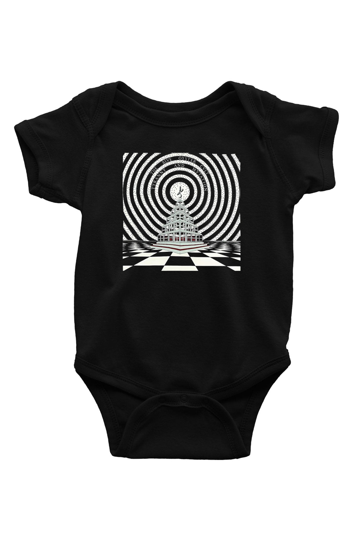 Blue Oyster Cult Baskılı Unisex Siyah Bebek Body - Zıbın