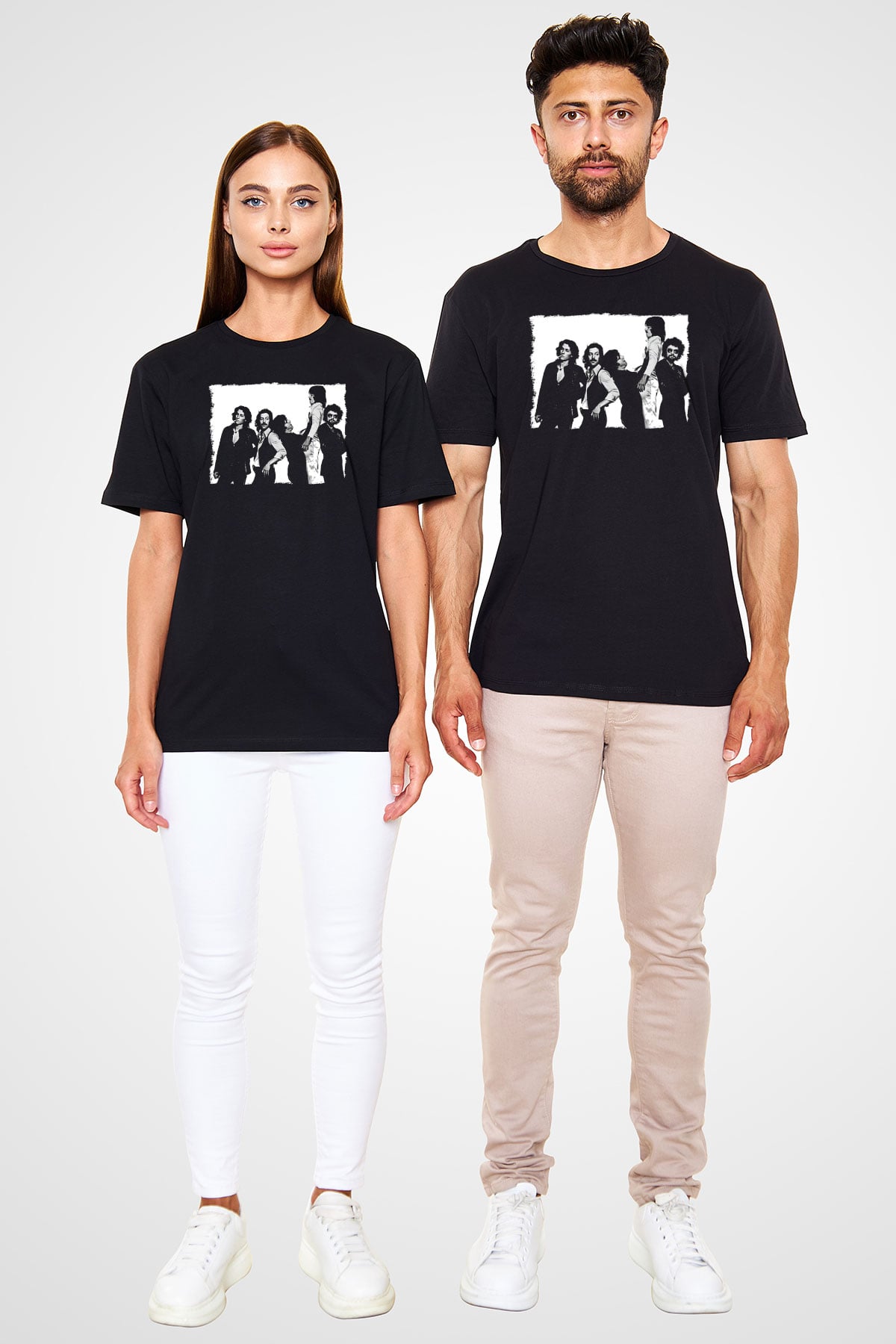 Blue Oyster Cult Baskılı Unisex Siyah Tişört - Tshirt