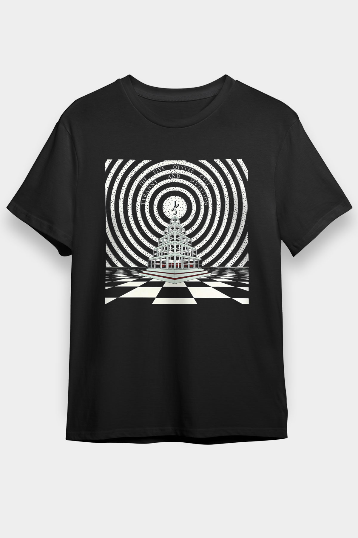 Blue Oyster Cult Baskılı Unisex Siyah Tişört - Tshirt