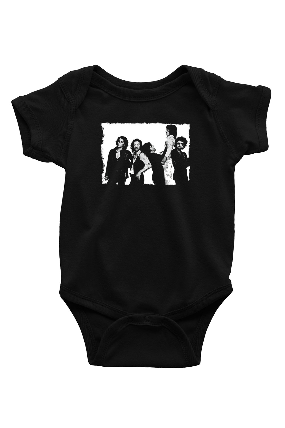 Blue Oyster Cult Baskılı Unisex Siyah Bebek Body - Zıbın