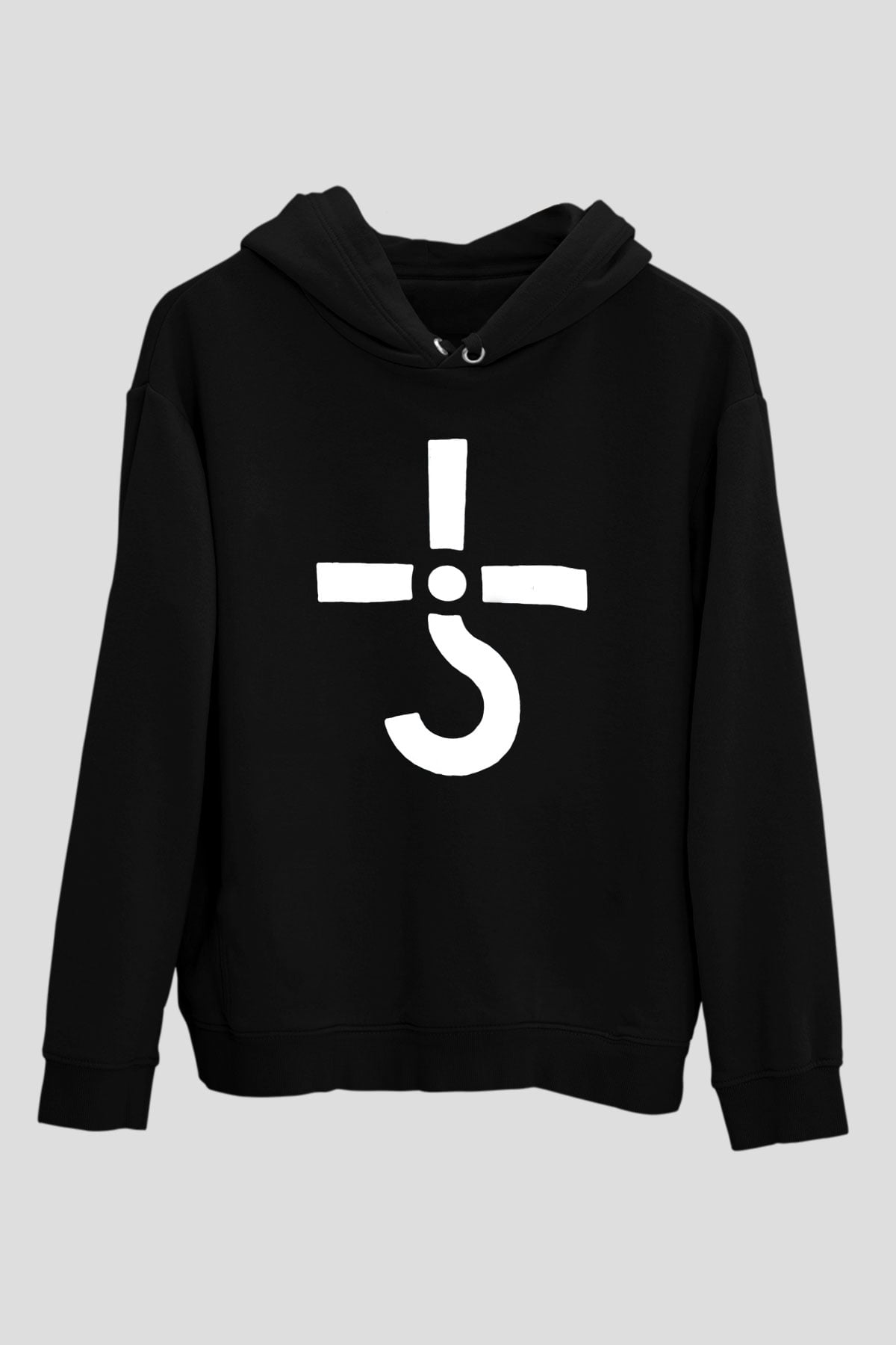 Blue Oyster Cult Baskılı Unisex Siyah Kapüşonlu Sweatshirt