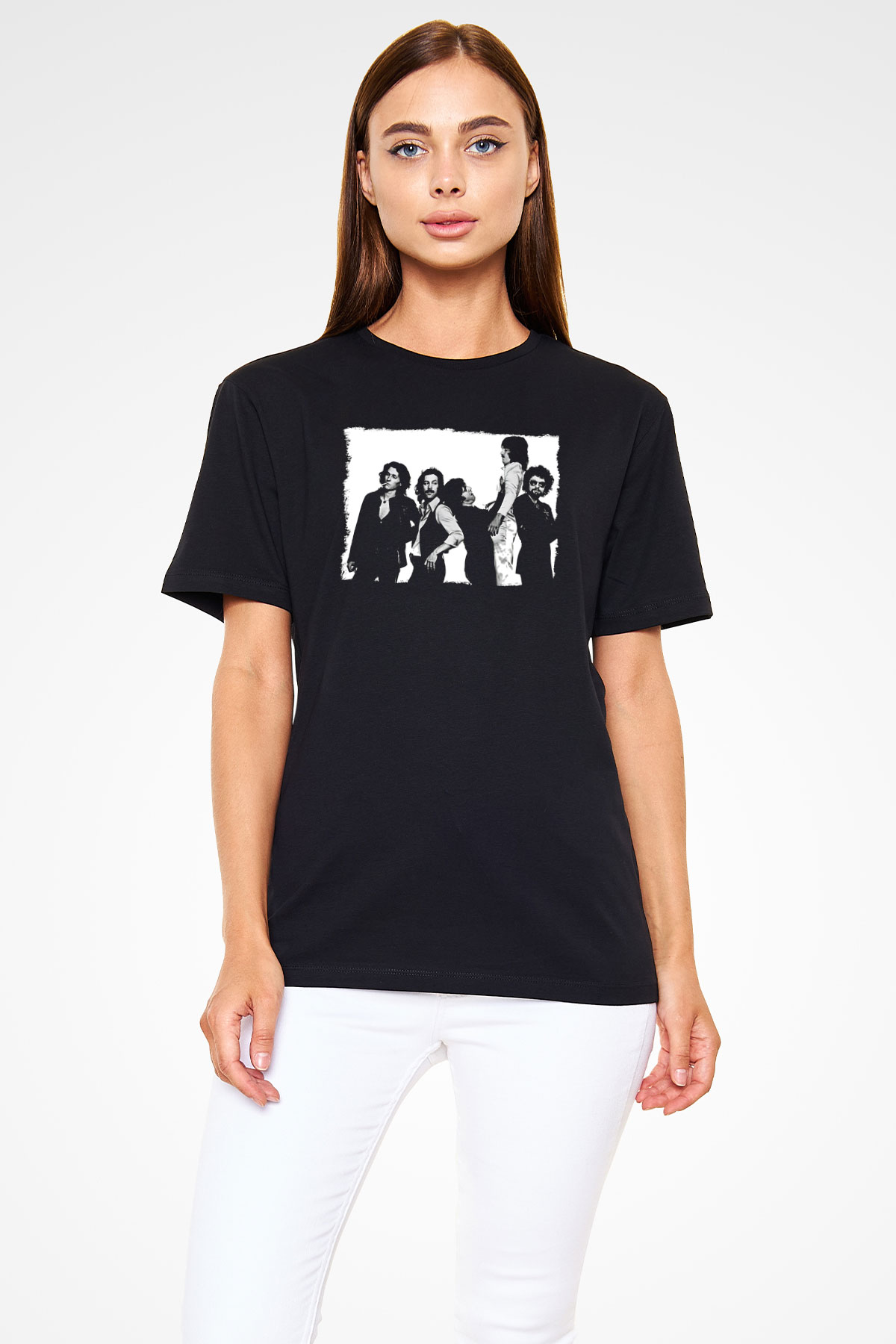 Blue Oyster Cult Baskılı Unisex Siyah Tişört - Tshirt