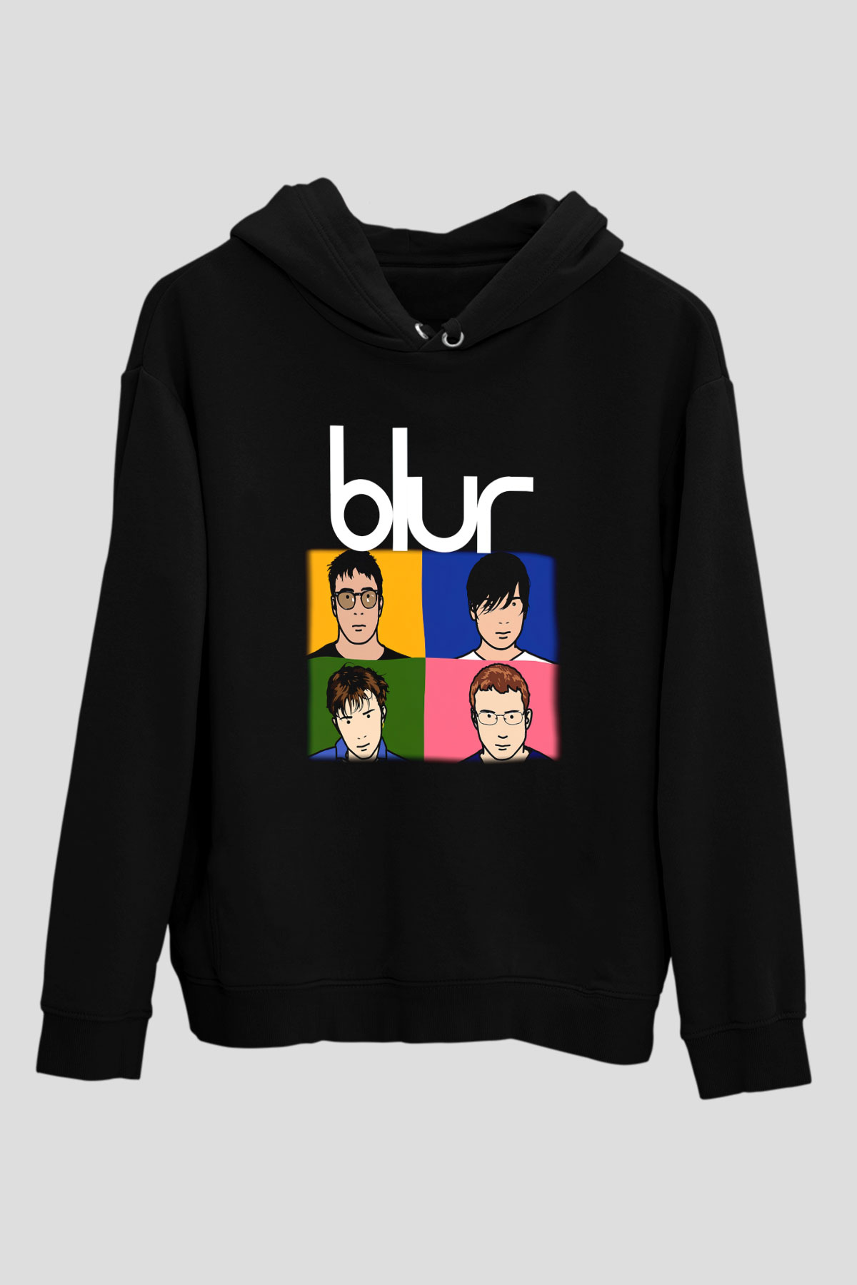 Blur Siyah Unisex Hoodie