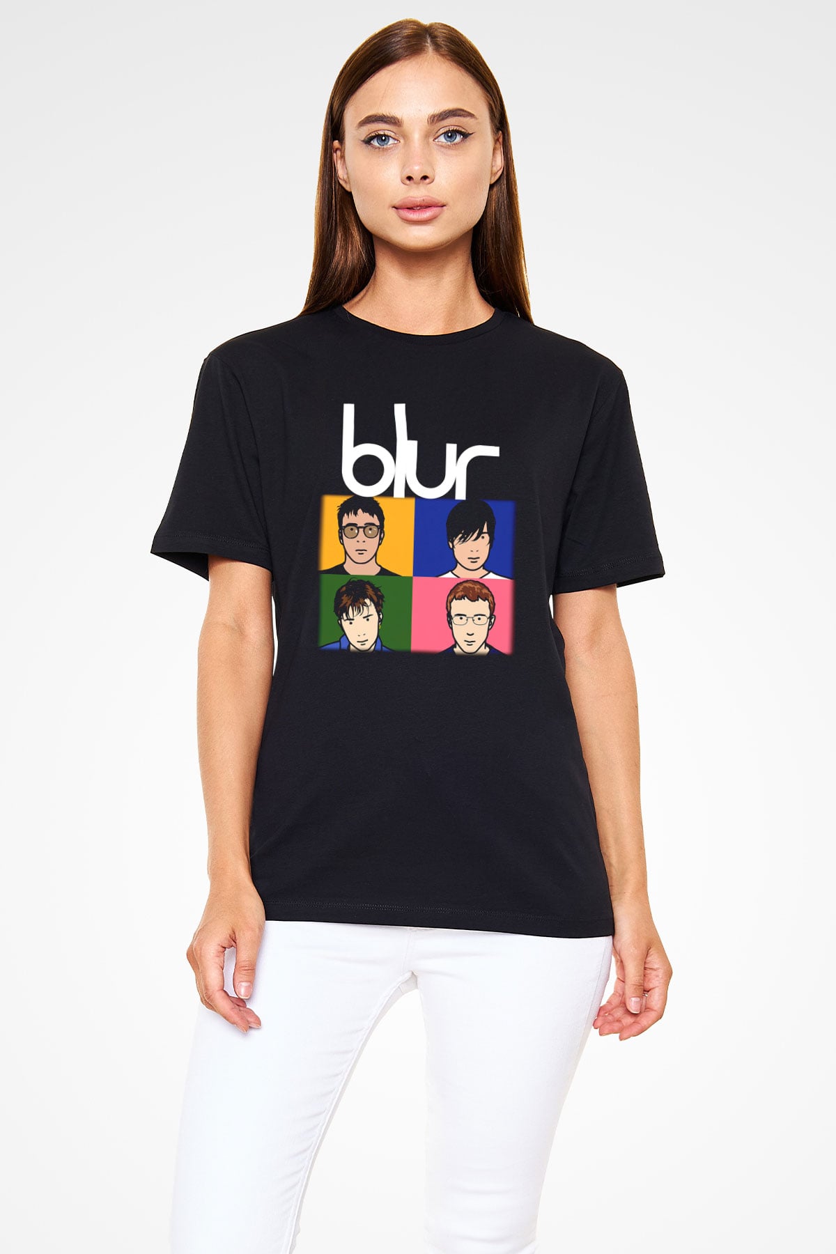 Blur Siyah Unisex Tişört T-Shirt - TişörtFabrikası