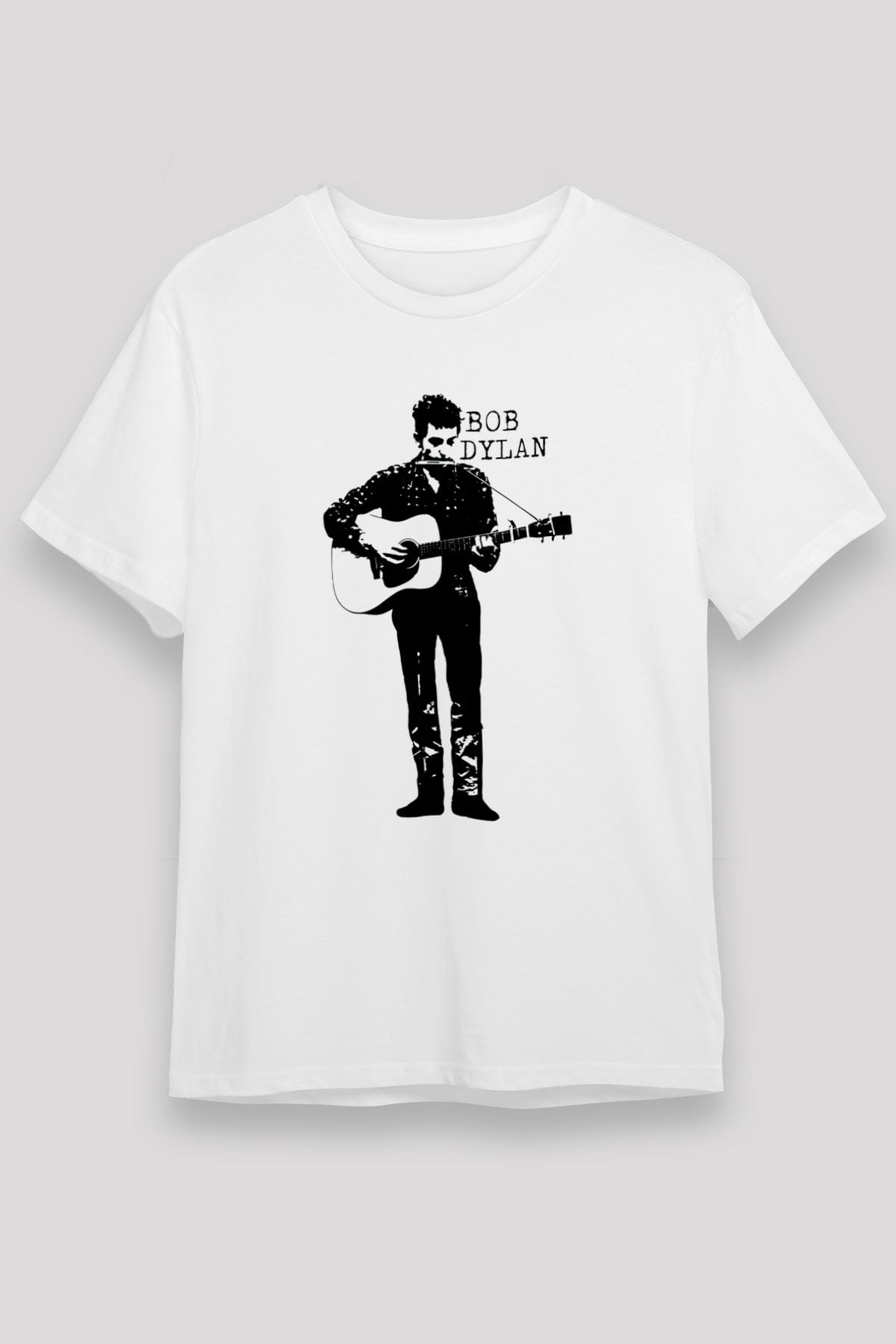 Bob Dylan Beyaz Unisex Tişört T-Shirt - TişörtFabrikası
