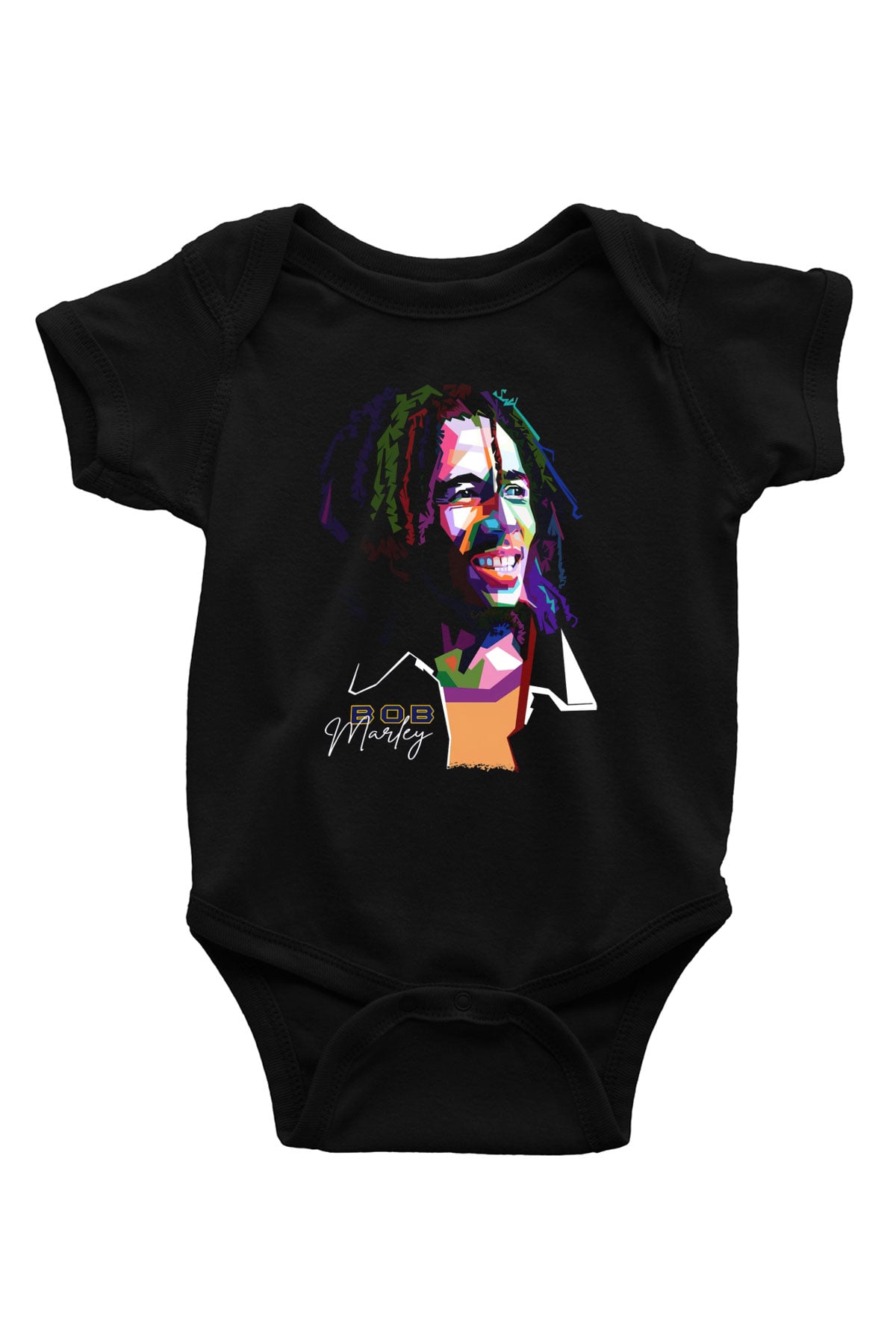 Bob Marley Siyah Bebek Body - Zıbın