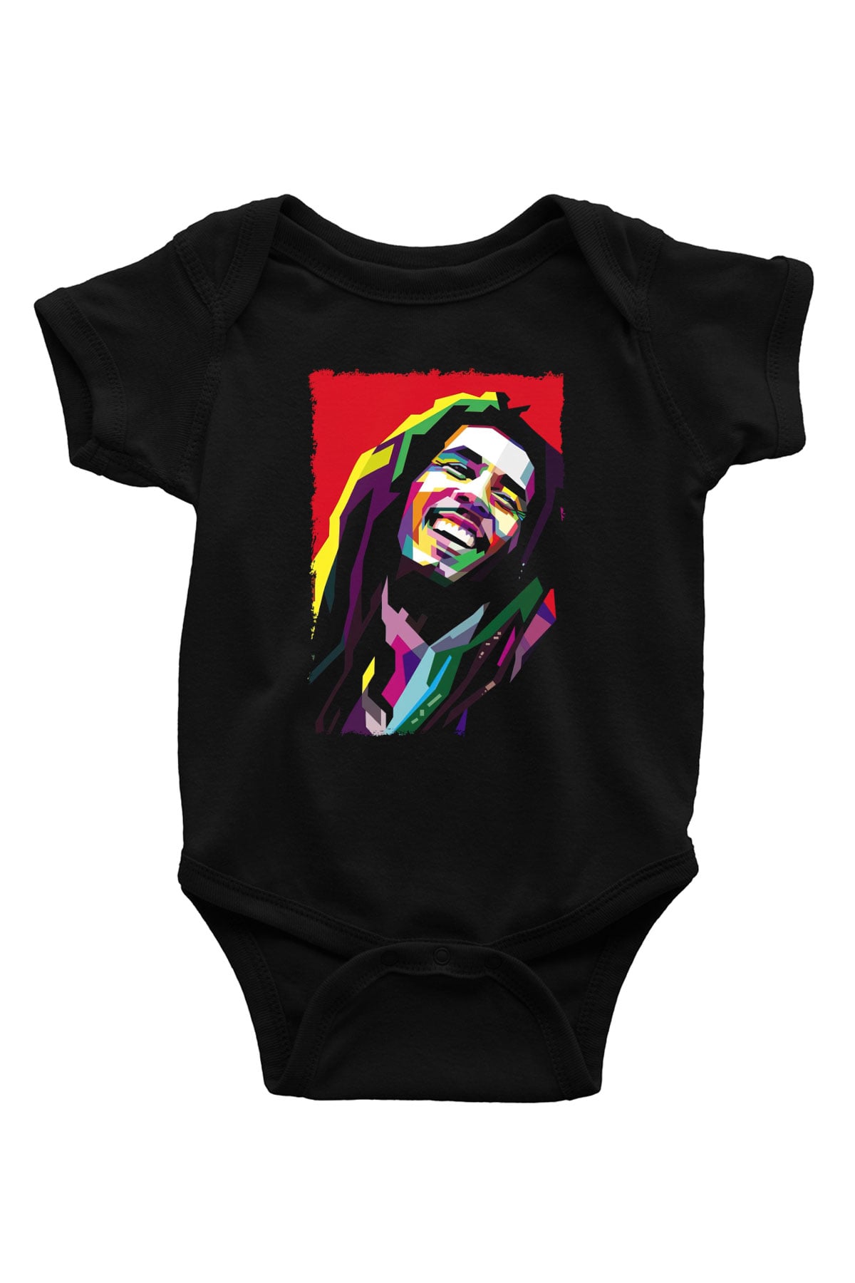 Bob Marley Siyah Bebek Body - Zıbın