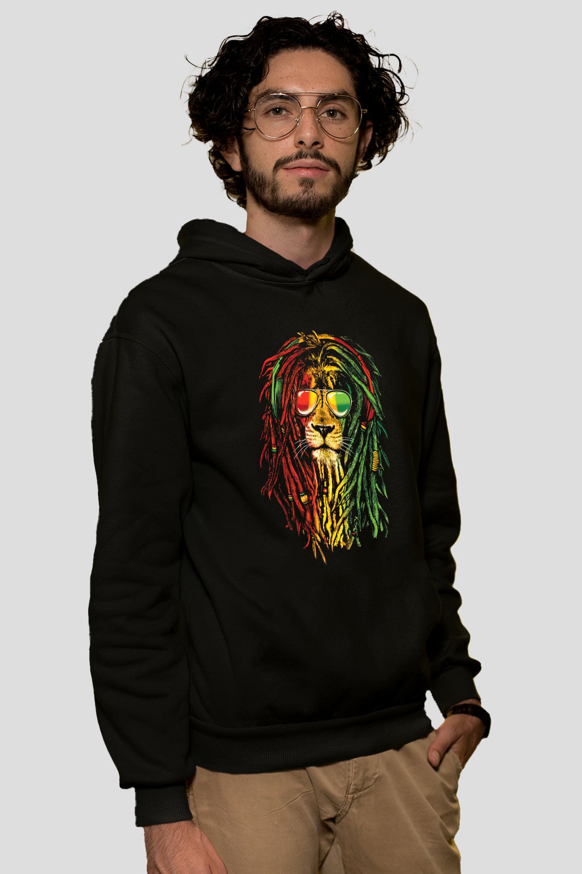 Bob Marley Siyah Unisex Hoodie