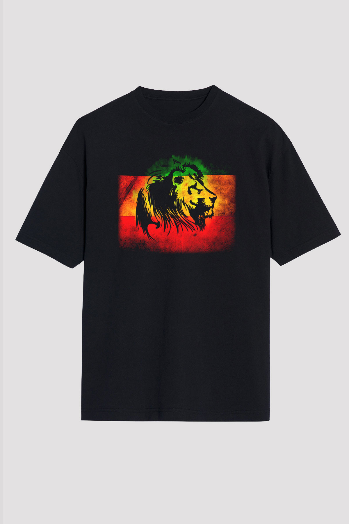 Bob Marley Siyah Unisex Oversize Tişört T-Shirt