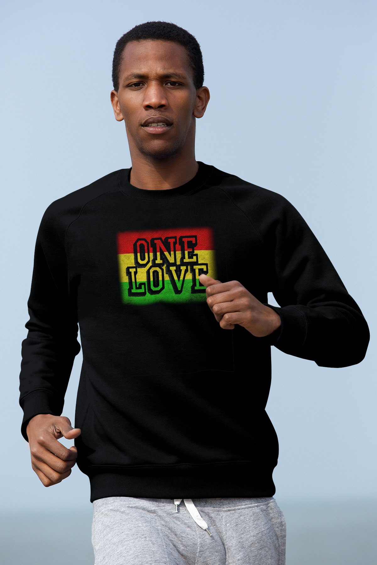 Bob Marley Siyah Unisex Sweatshirt