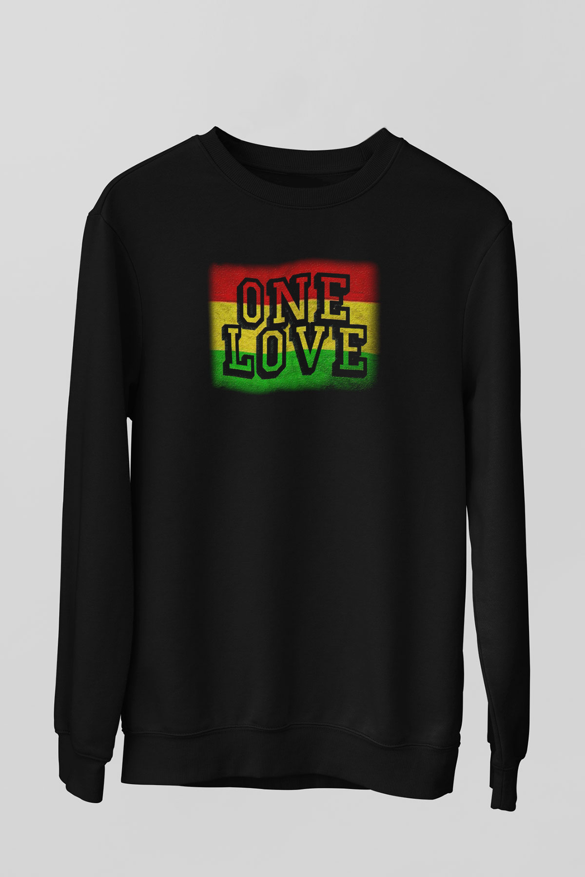 Bob Marley Siyah Unisex Sweatshirt