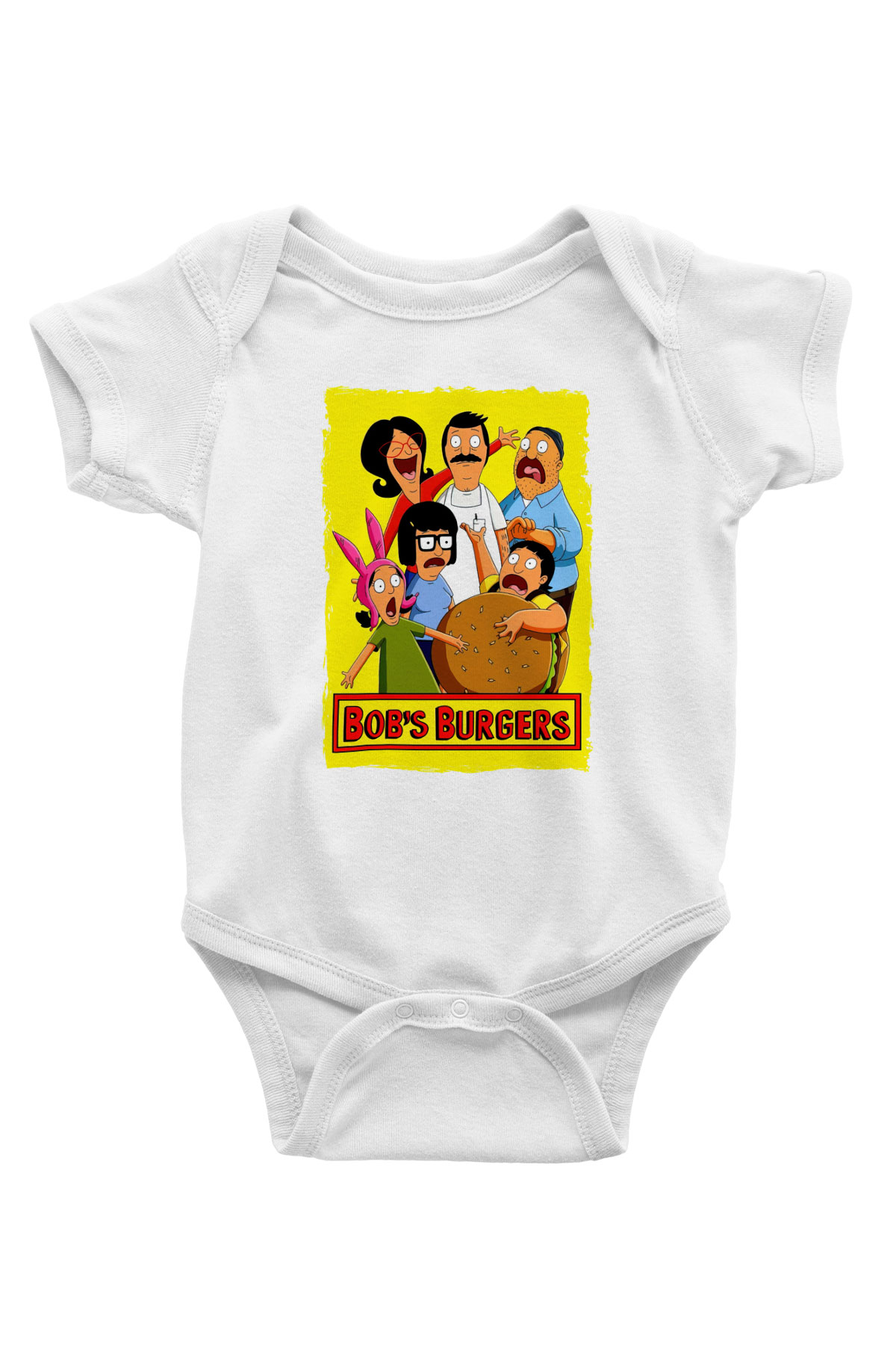Bobs Burgers Beyaz Bebek Body - Zıbın