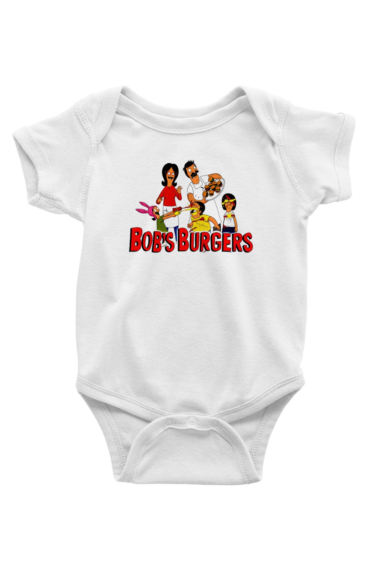 Bobs Burgers Beyaz Bebek Body - Zıbın