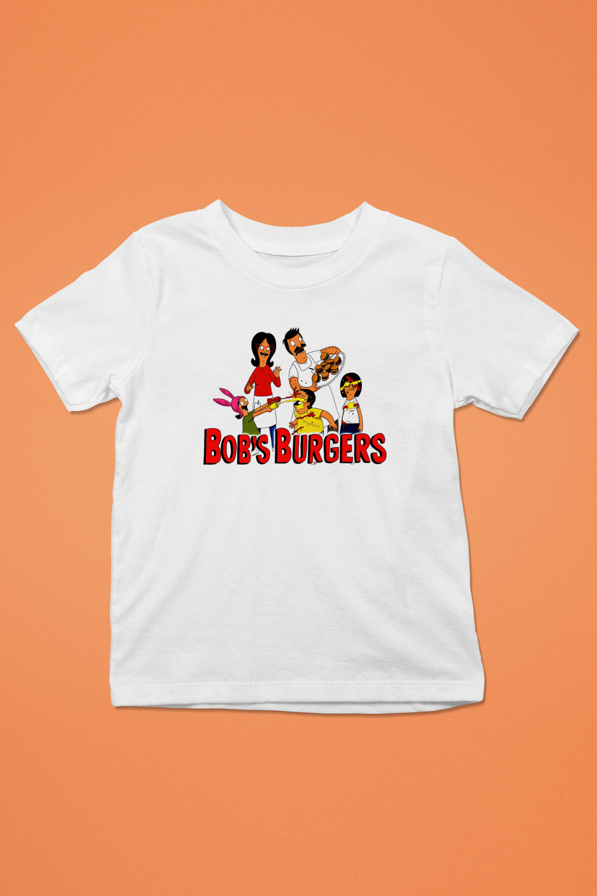 Bobs Burgers Beyaz Unisex Çocuk Tişört