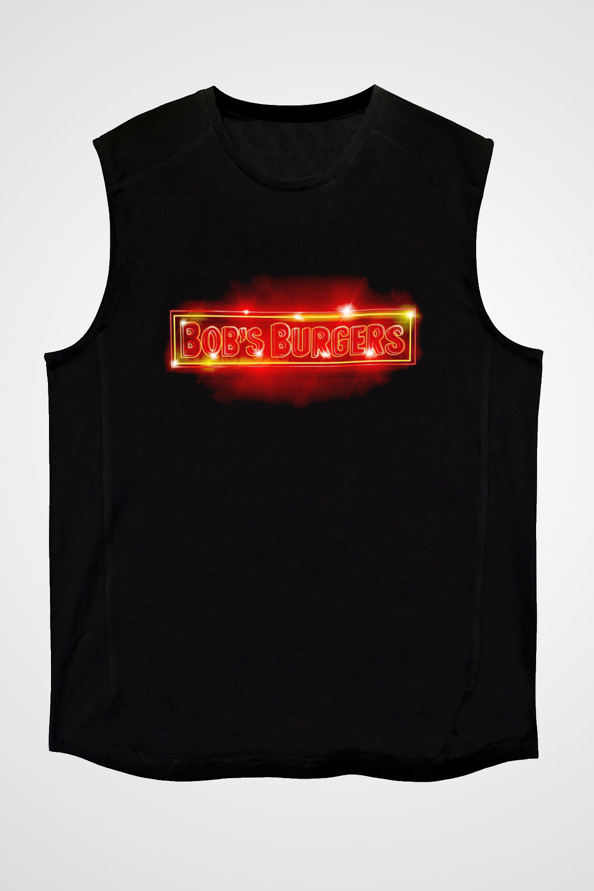 Bobs Burgers Siyah Unisex Kolsuz Tişört