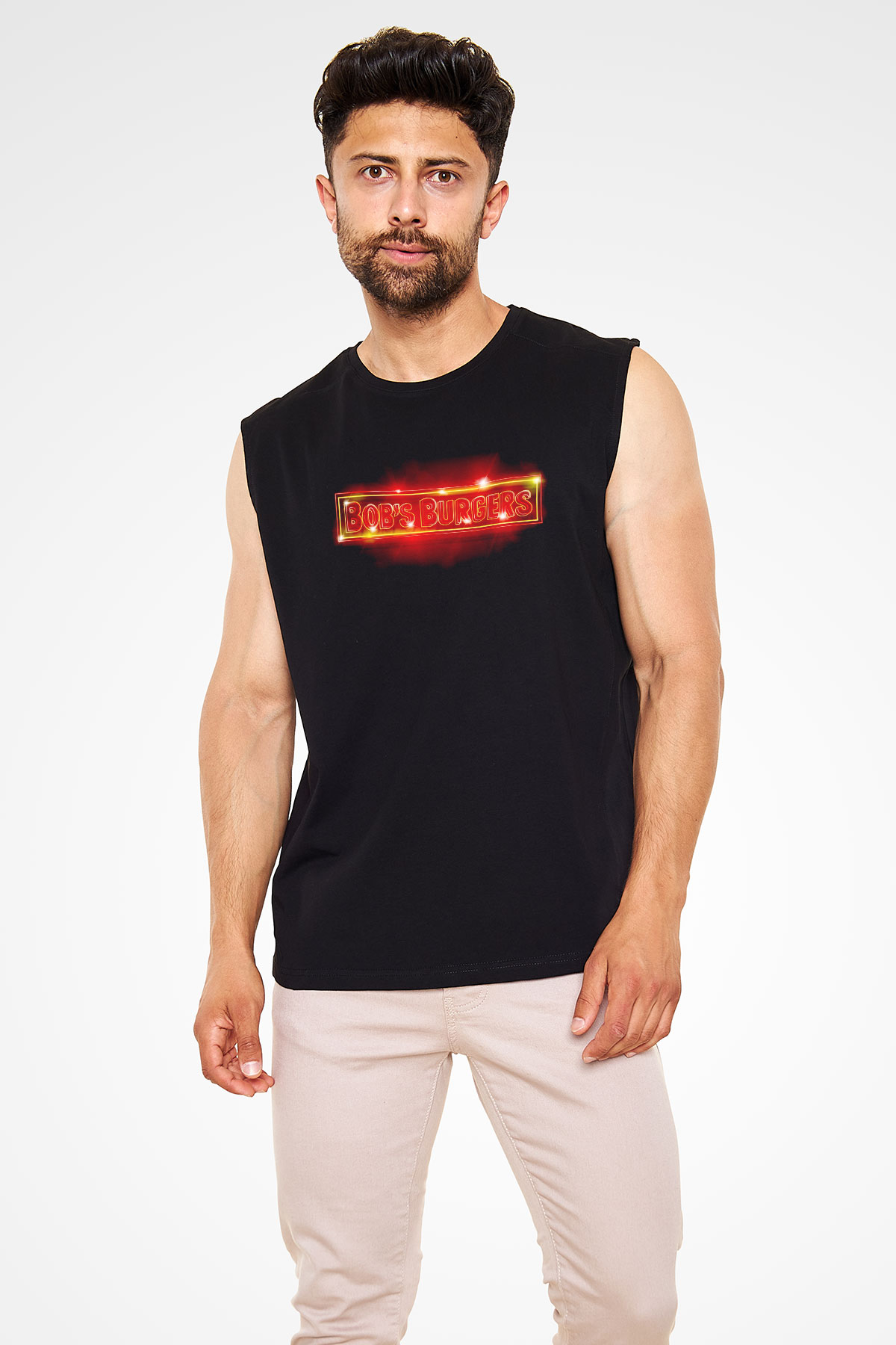 Bobs Burgers Siyah Unisex Kolsuz Tişört