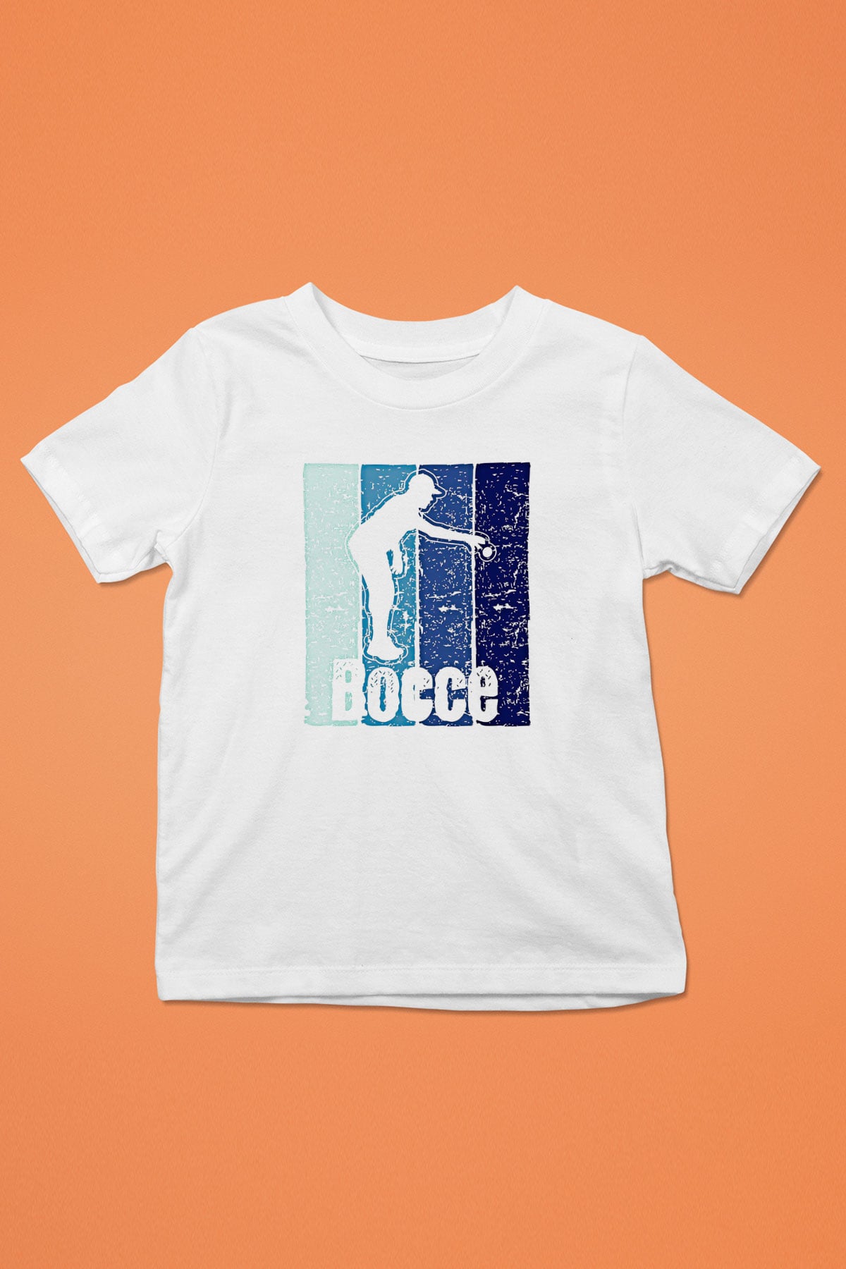 Bocce Baskılı Unisex Beyaz Çocuk Tişört - Tshirt