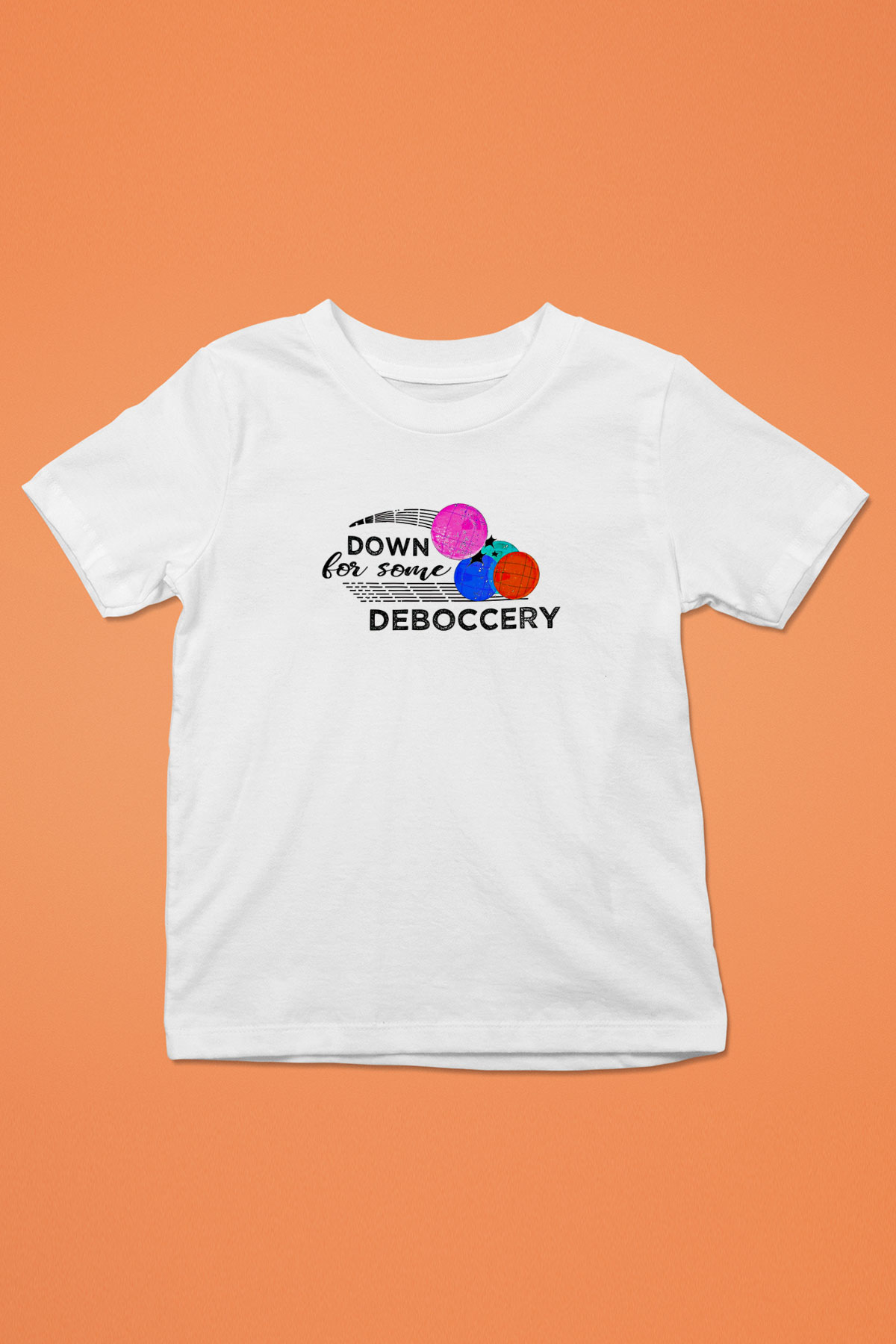 Bocce Baskılı Unisex Beyaz Çocuk Tişört - Tshirt