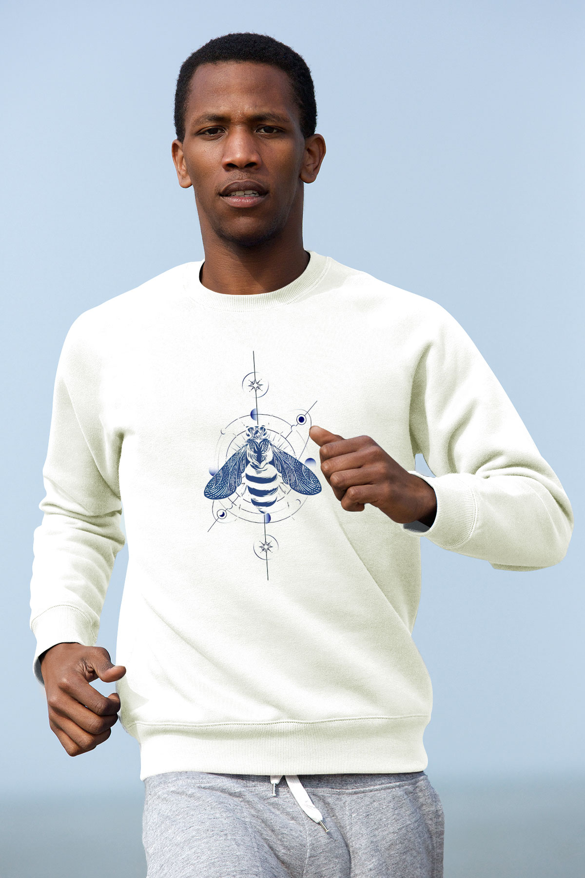 Böcekbilimci Beyaz Unisex Sweatshirt