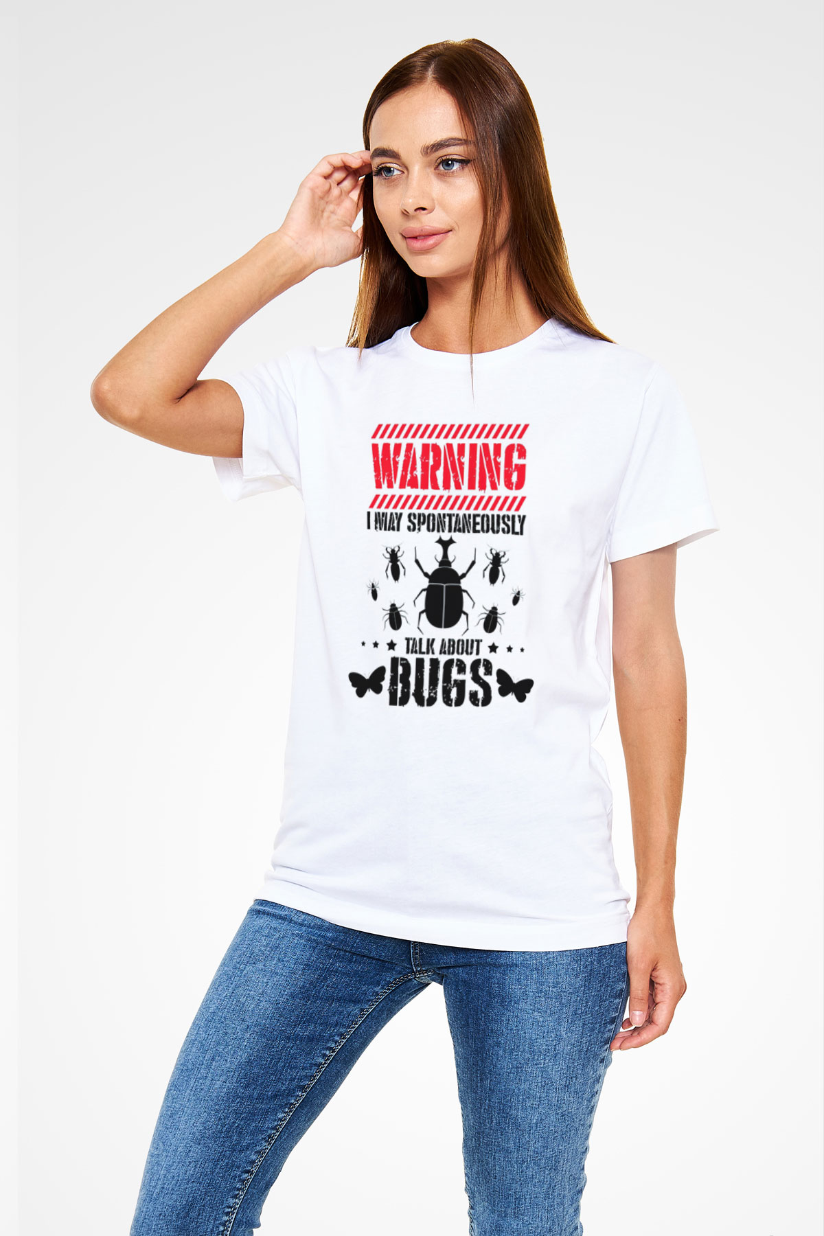 Böcekbilimci Beyaz Unisex Tişört T-Shirt - TişörtFabrikası