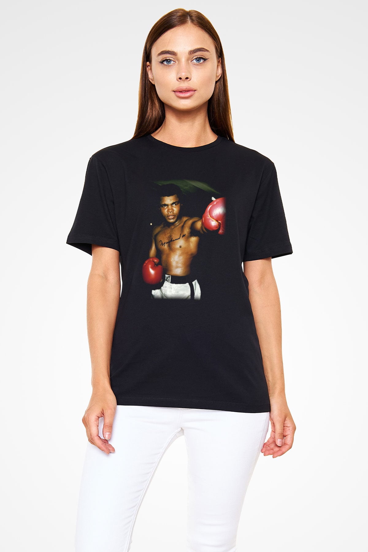 Boks Siyah Unisex Tişört T-Shirt - TişörtFabrikası