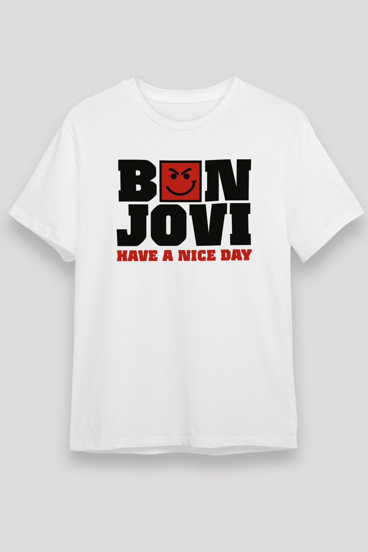 Bon Jovi Have A Nice Day Beyaz Unisex Tişört T-Shirt - TişörtFabrikası