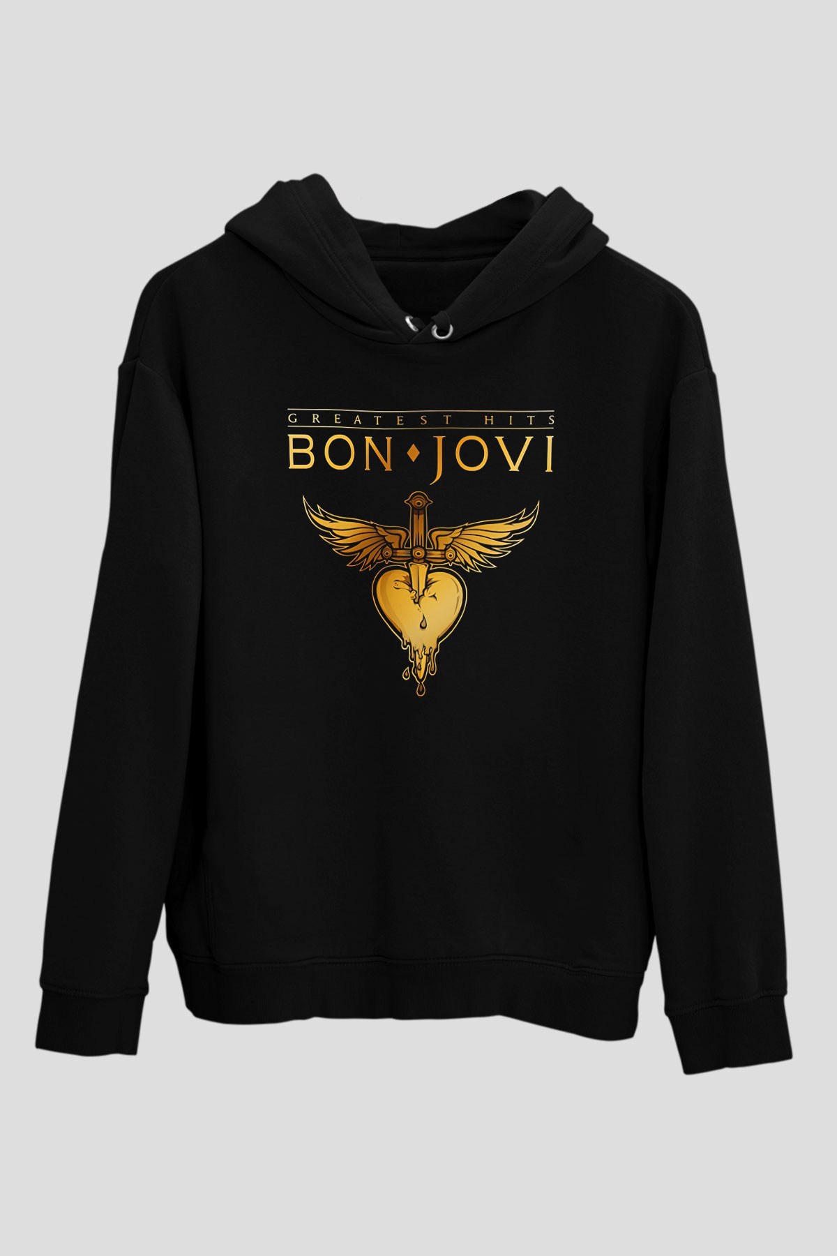 Bon Jovi Siyah Unisex Hoodie