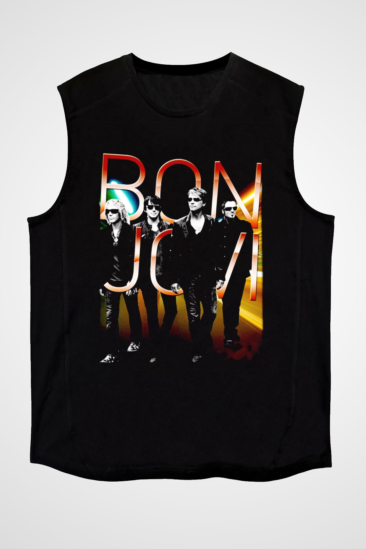 Bon Jovi Siyah Unisex Kolsuz Tişört