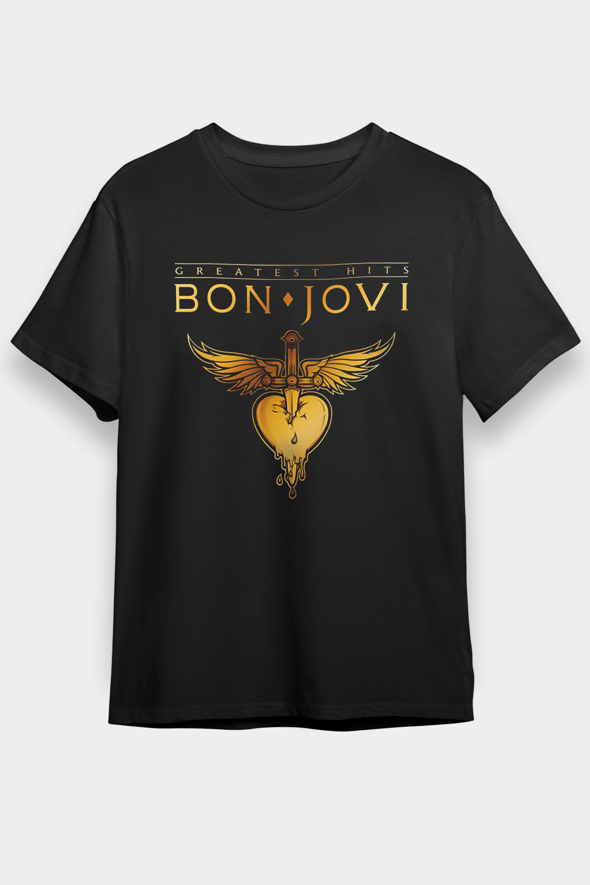 Bon Jovi Siyah Unisex Tişört T-Shirt - TişörtFabrikası