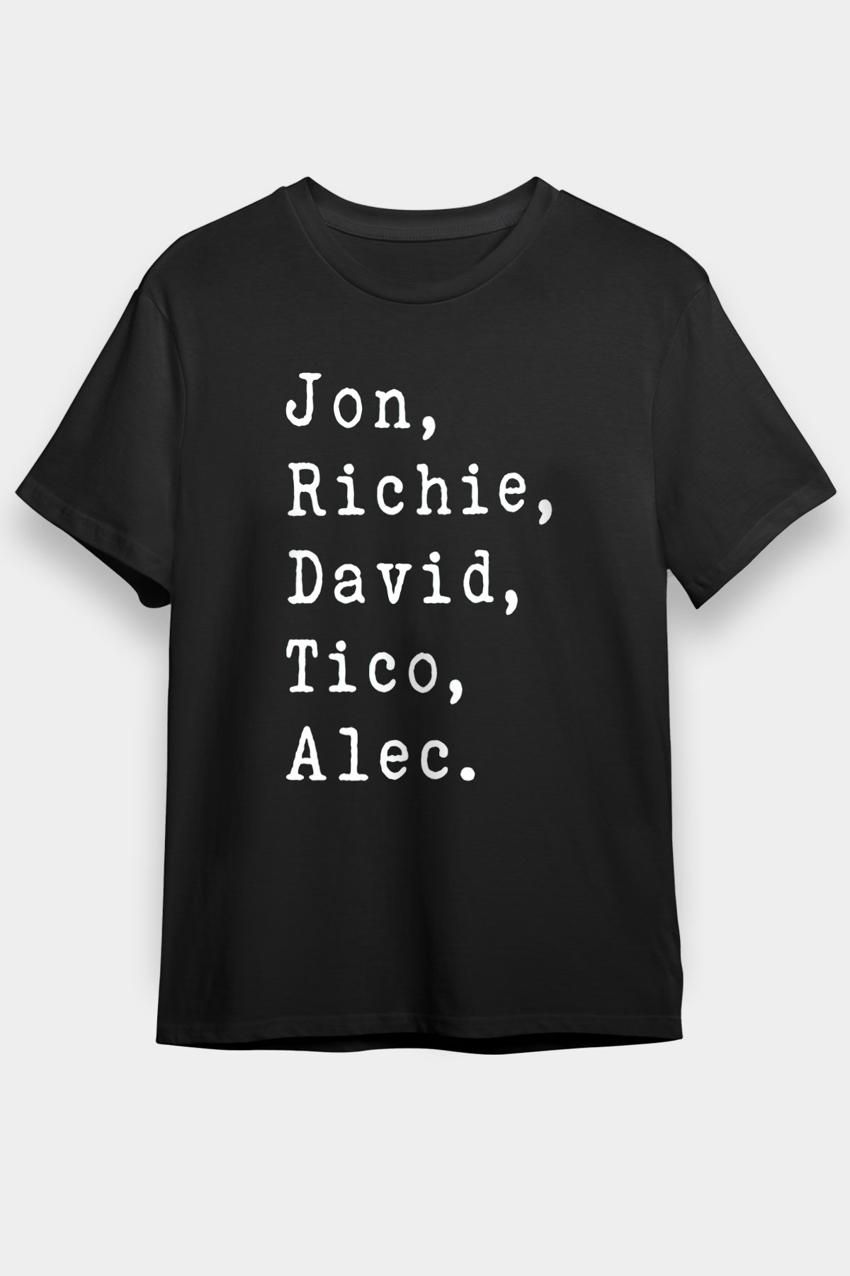 Bon Jovi Siyah Unisex Tişört T-Shirt - TişörtFabrikası